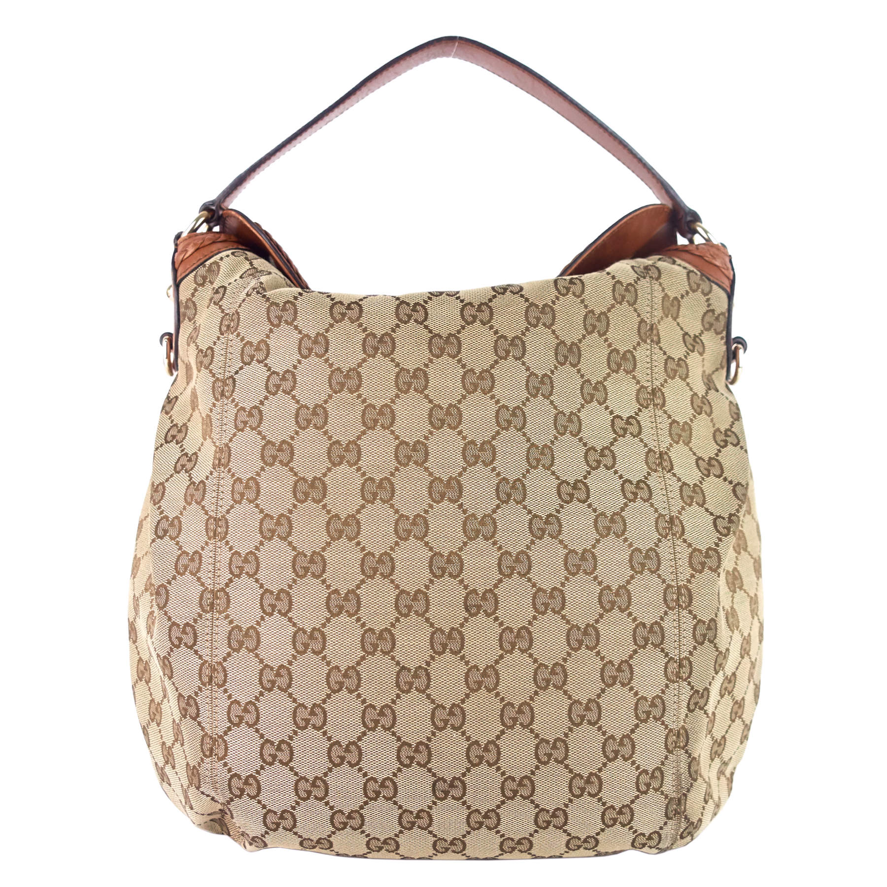 Gucci Brick Lane Hobo Bag Canvas Monogram Travel Bag