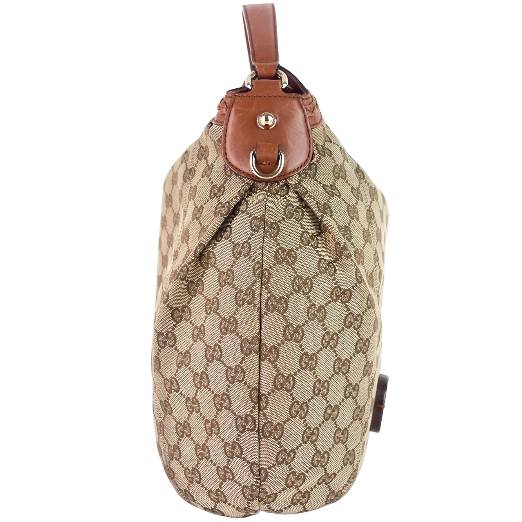 Gucci Brick Lane Hobo Bag Canvas Monogram Travel Bag
