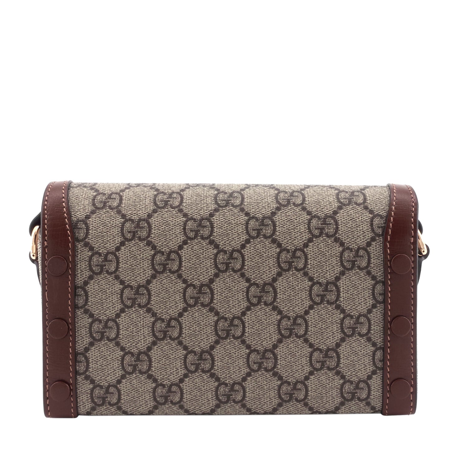 Gucci Horsebit Coated Bag Canvas Mini Crossbody Bag