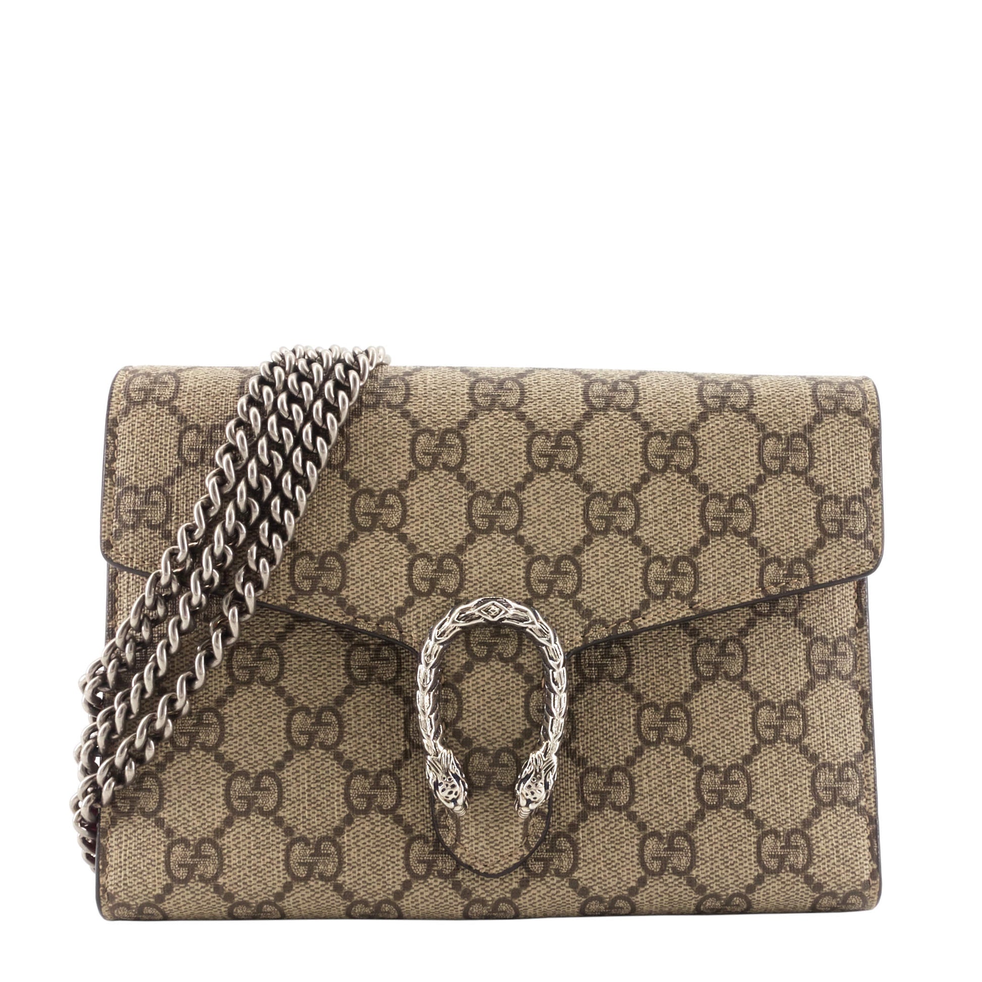 Gucci Dionysus Supreme Wallet Bag Canvas Chain Shoulder Bag