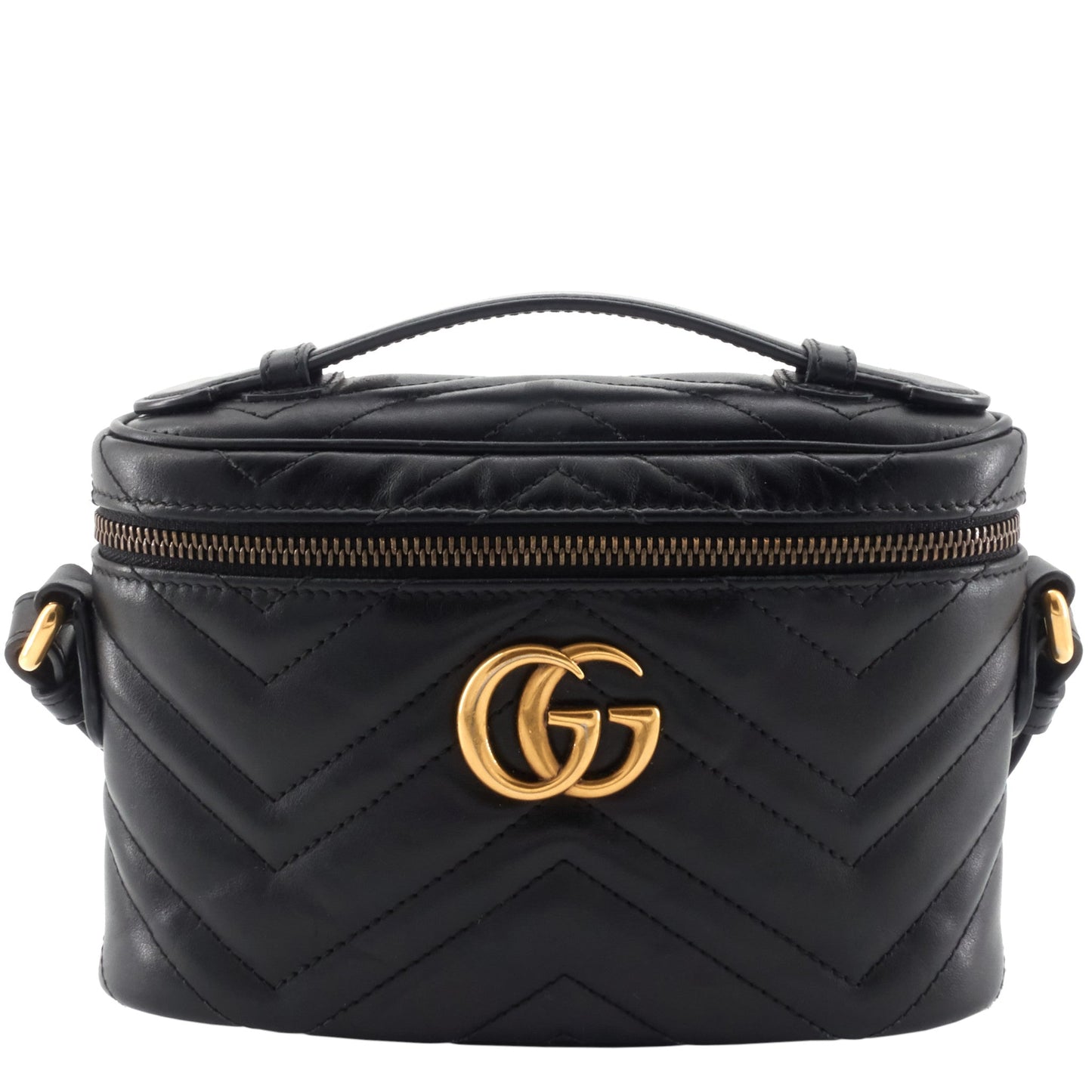 Gucci Marmont Vanity Crossbody Bag Leather Mini