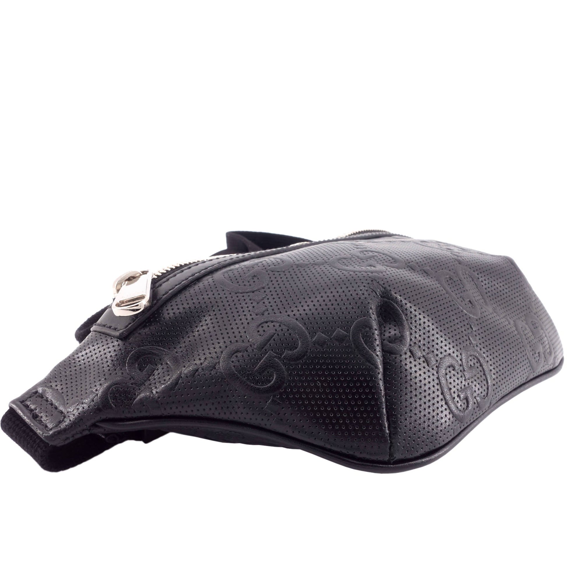 Gucci Embossed Belt Bag Leather Accessory