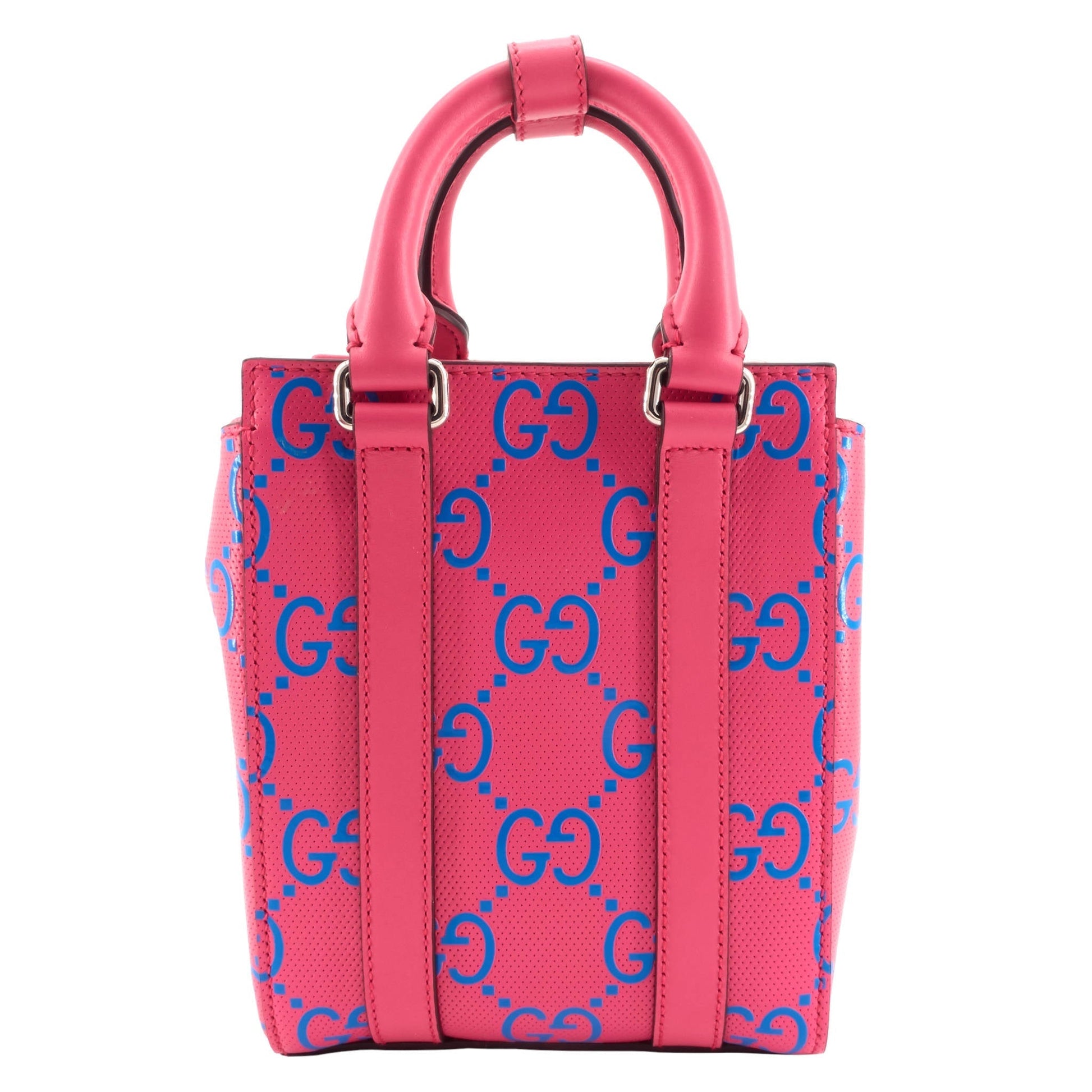 Gucci Tennis Perforated Calfskin Tote Bag Mini