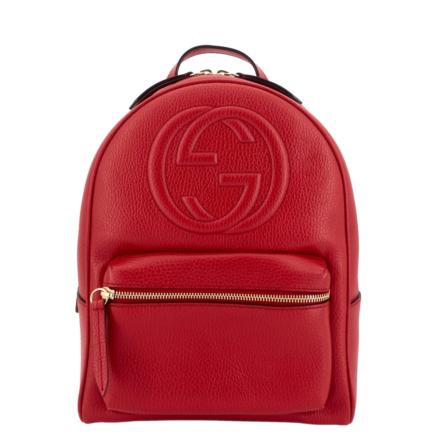 Gucci Soho Calfskin Backpack Bag Leather Chain