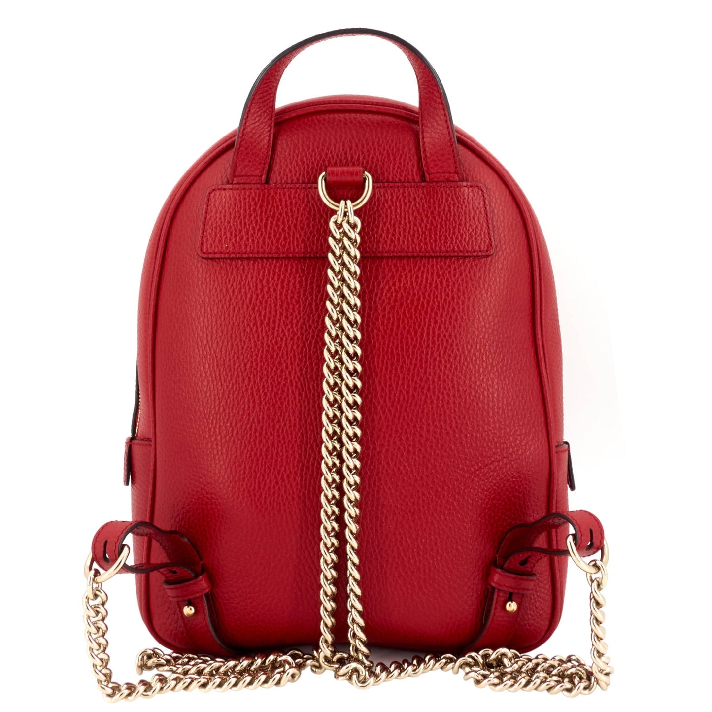 Gucci Soho Calfskin Backpack Bag Leather Chain