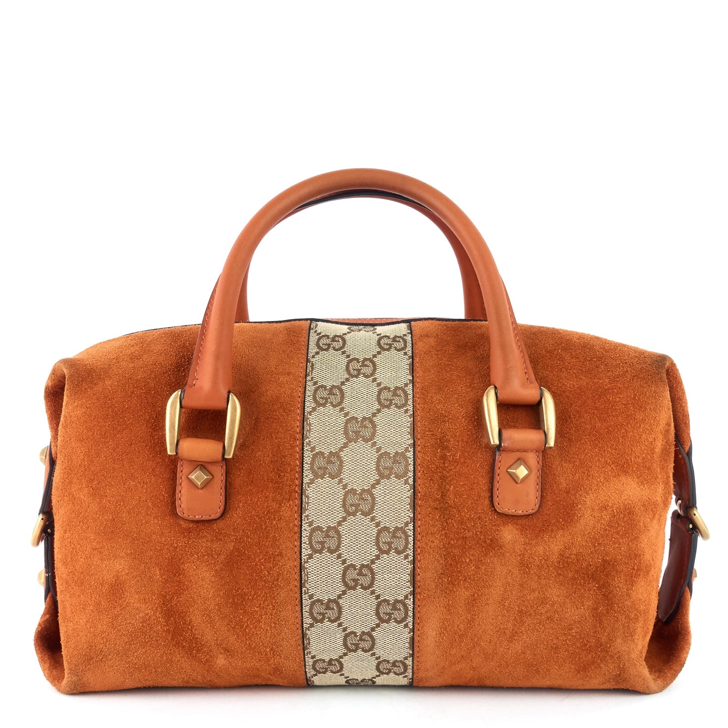 Gucci Boston Bag Suede Small Travel Bag