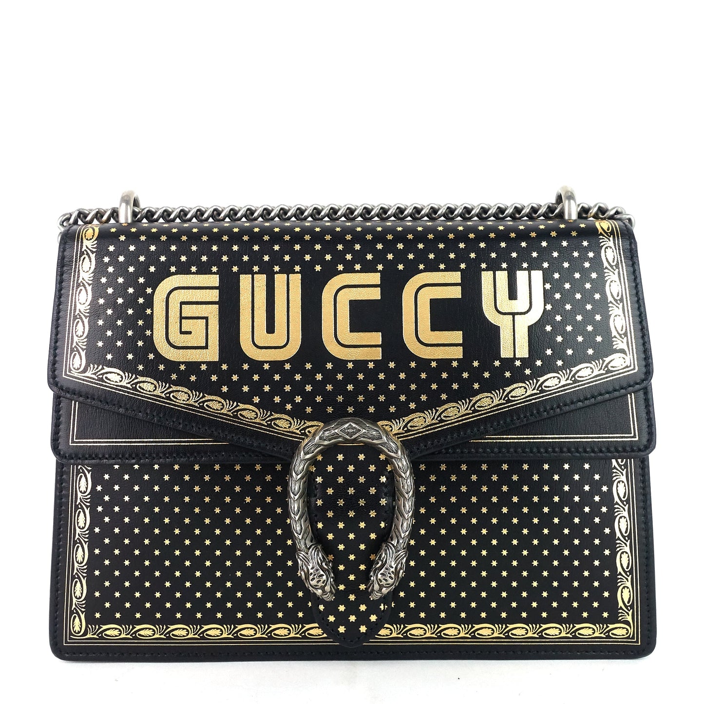 Gucci Dionysus Star Print Bag Leather Medium Shoulder Bag