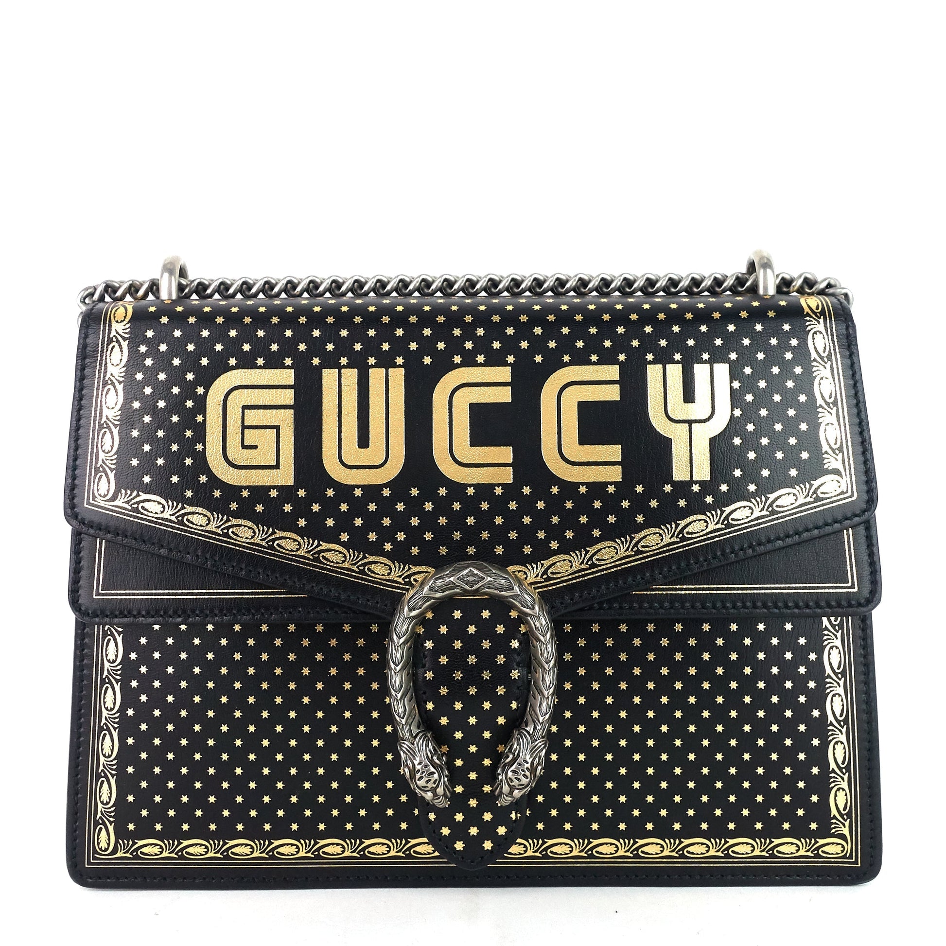 Gucci Dionysus Star Print Bag Leather Medium Shoulder Bag