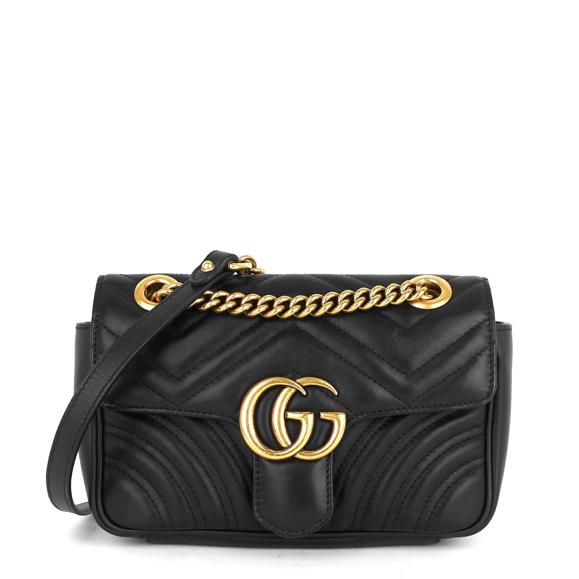 Gucci Marmont Matelass Calfskin Bag Mini Shoulder Bag