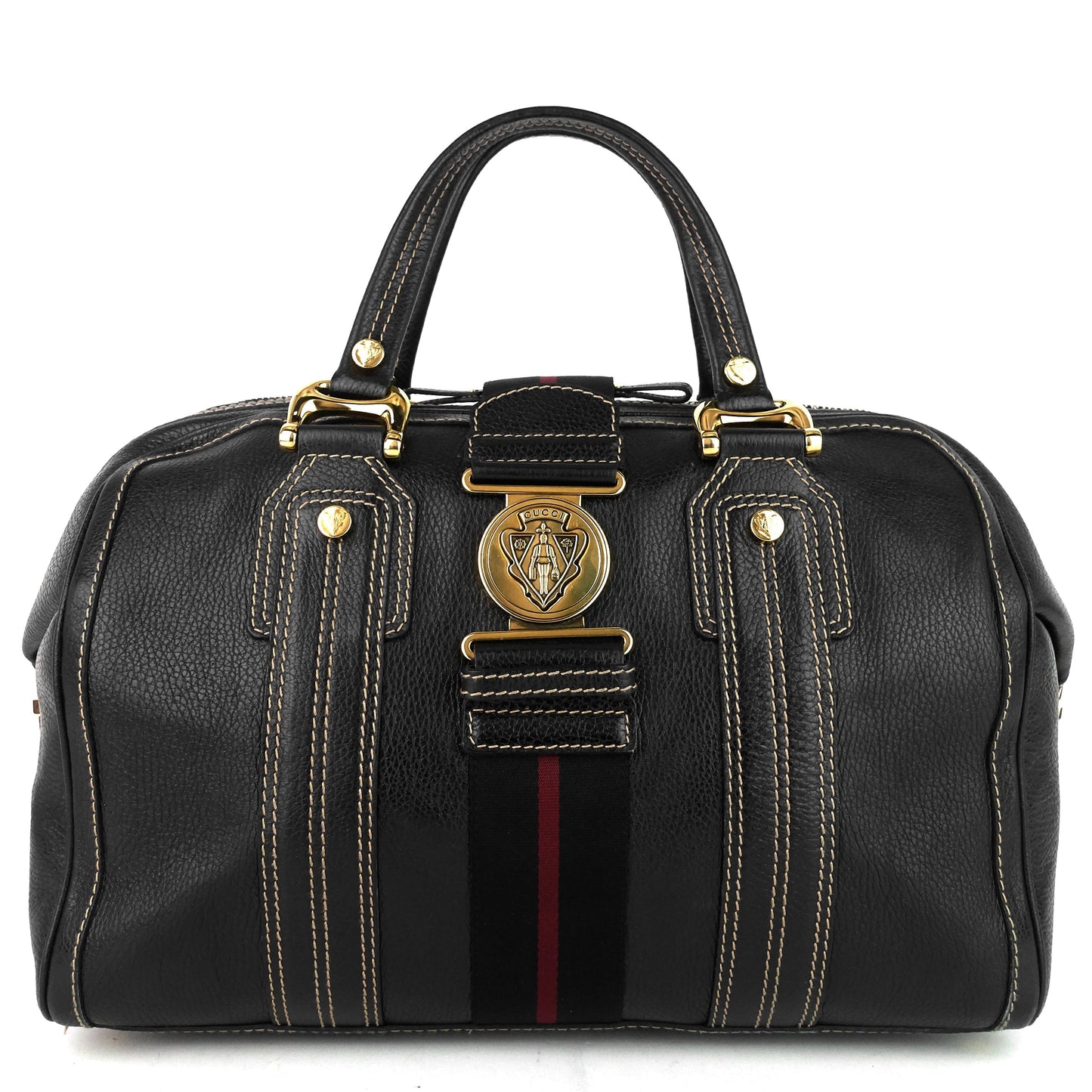 Gucci Aviatrix Boston Bag Leather Large Travel Bag