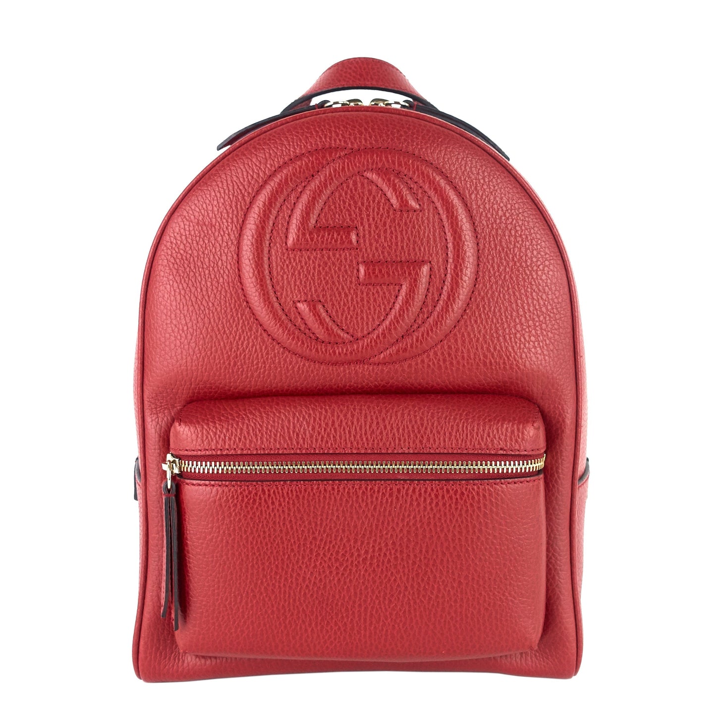Gucci Soho Calfskin Backpack Bag Leather Chain Gucci Oc2728