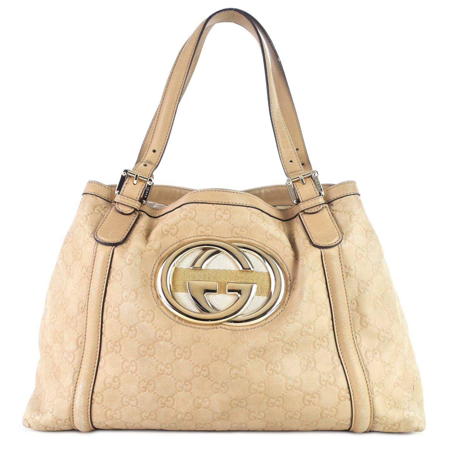 Gucci Britt ssima Tote Bag Leather