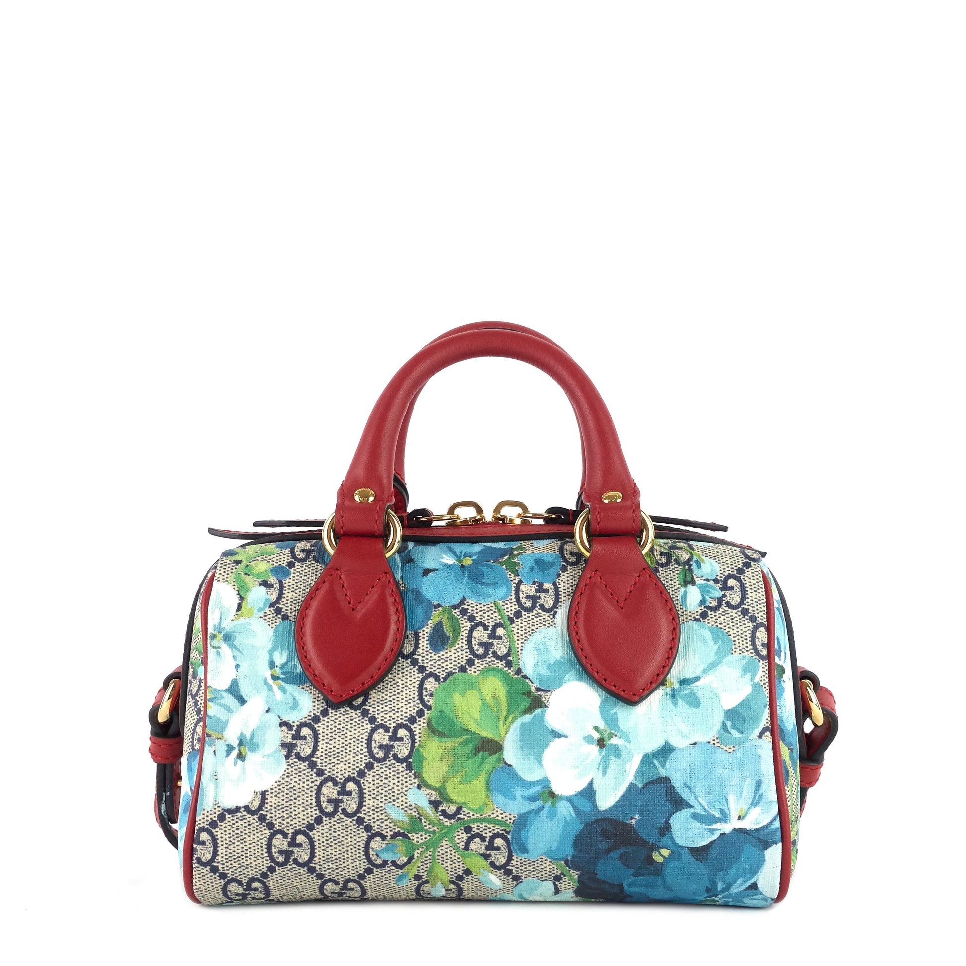 Gucci Convertible Boston Nano Blooms Supreme Bag Canvas Travel Bag