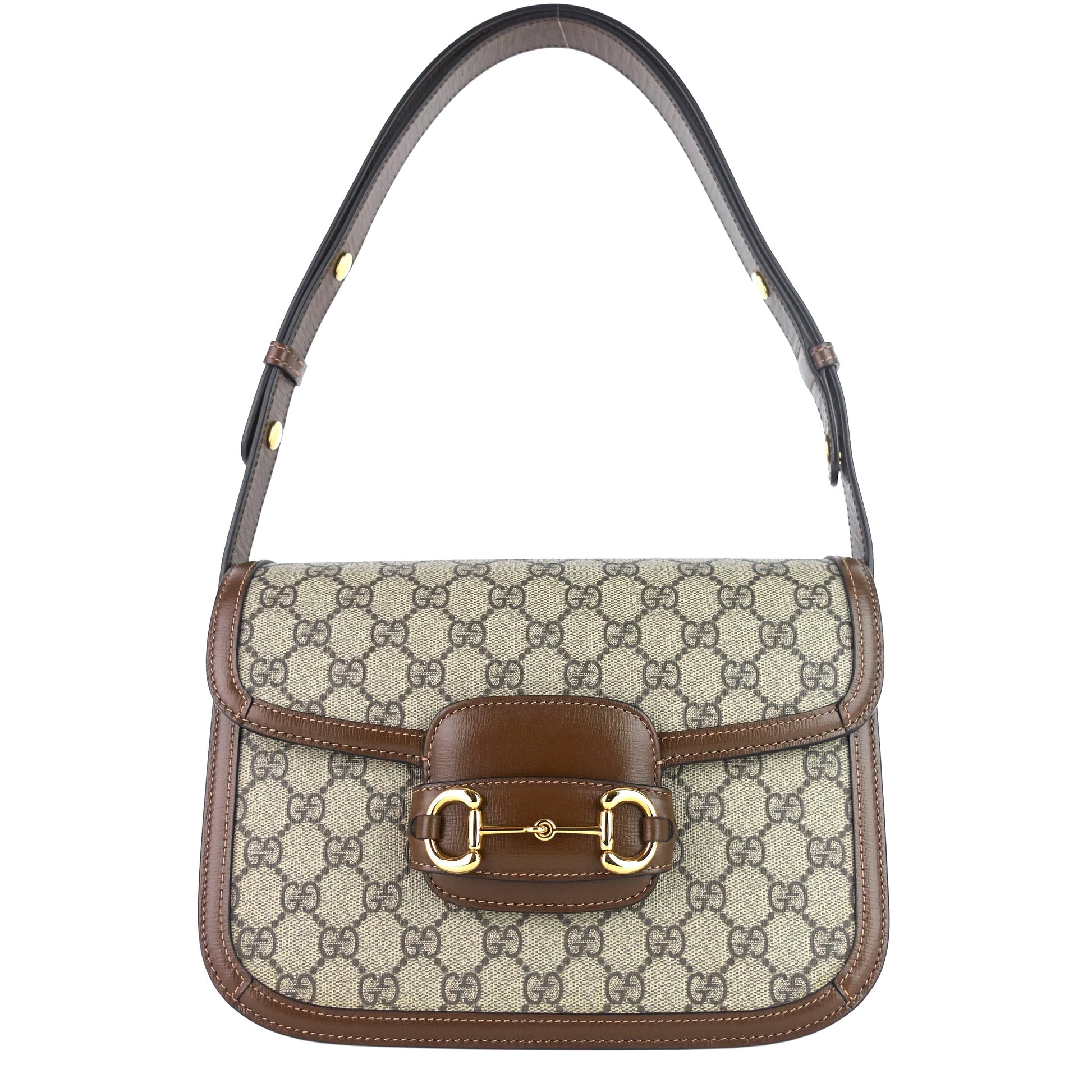 Gucci Horsebit Supreme Shoulder Bag Canvas