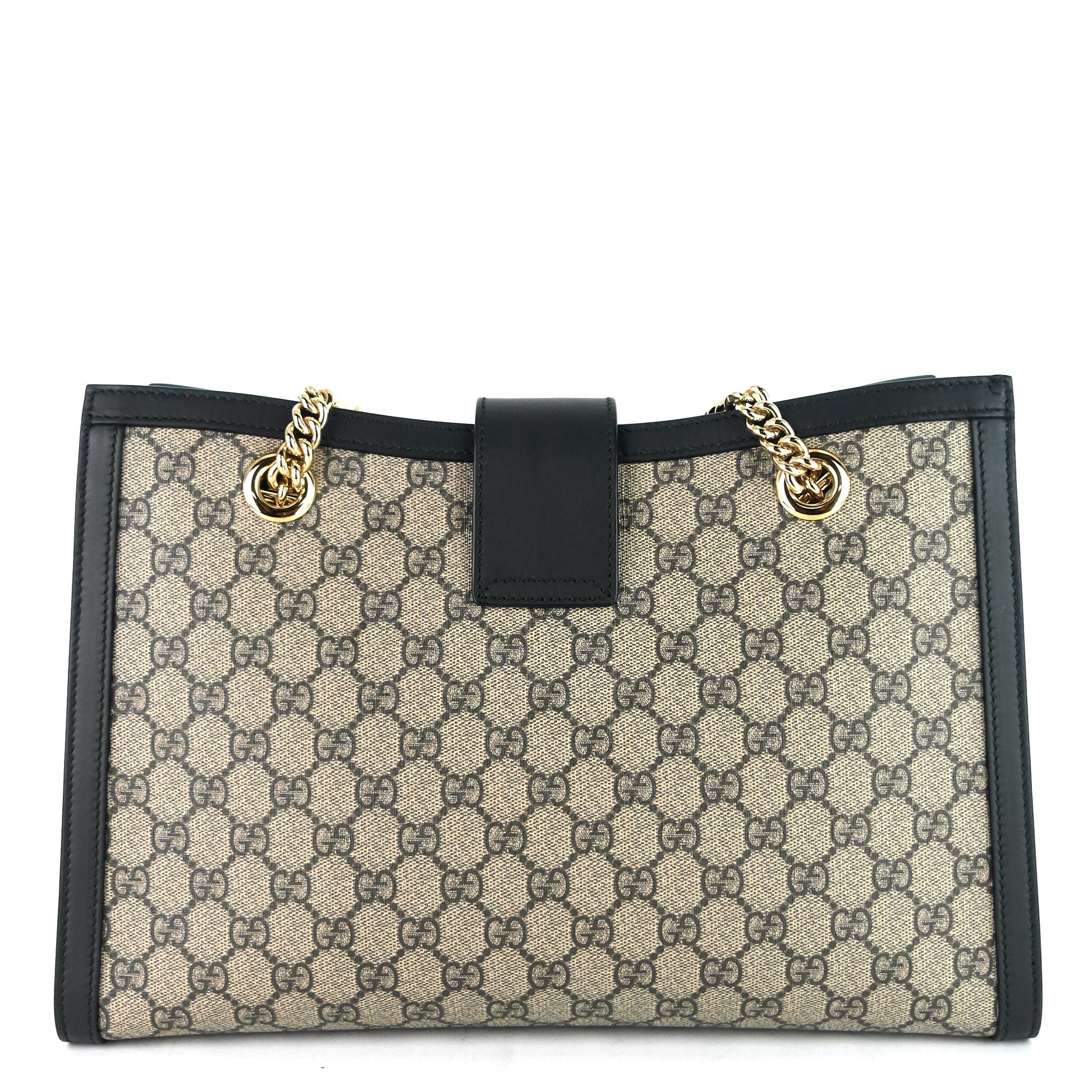 Gucci Supreme Padlock Shoulder Bag Canvas Medium