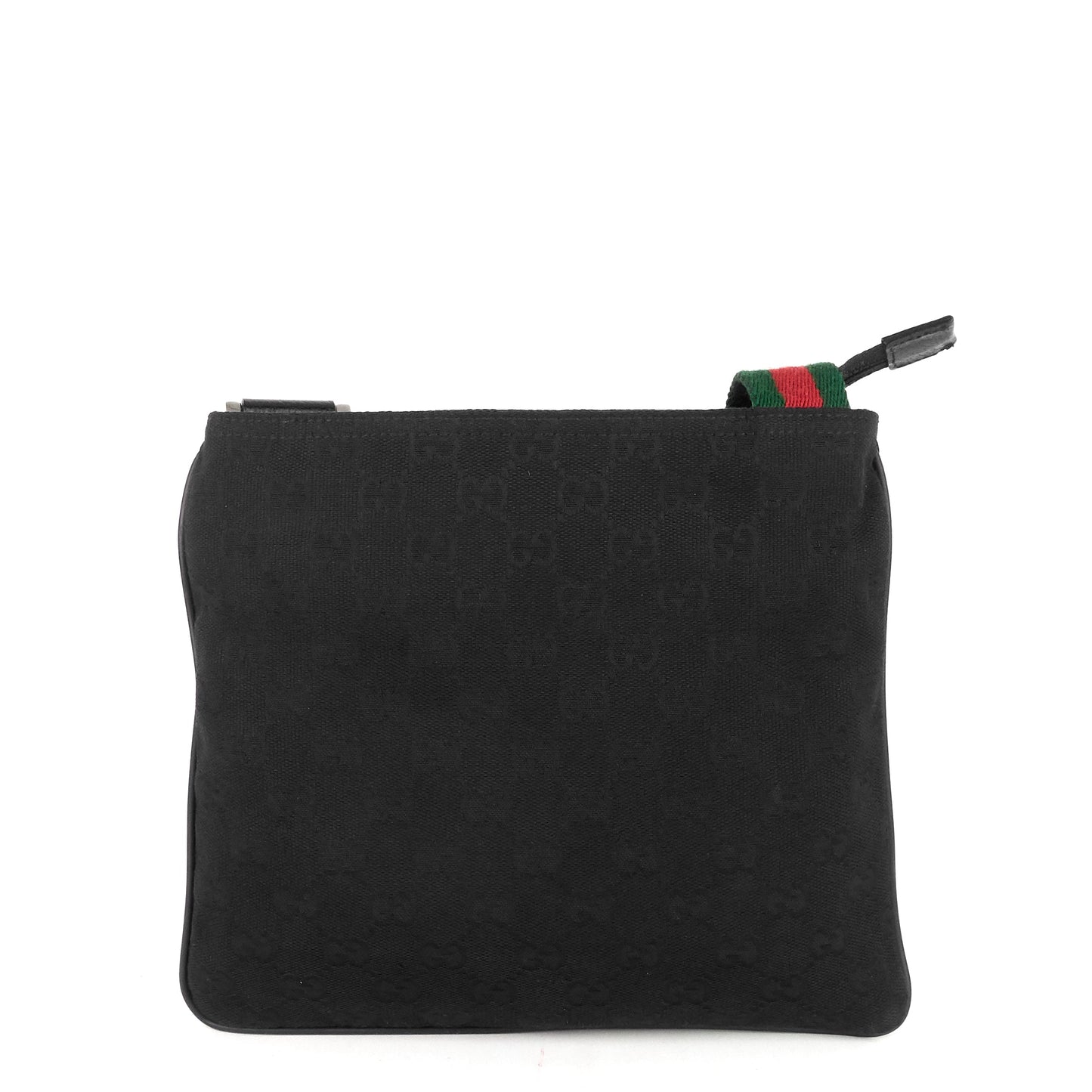 Gucci Web Strap Messenger Bag Canvas Small Crossbody Bag