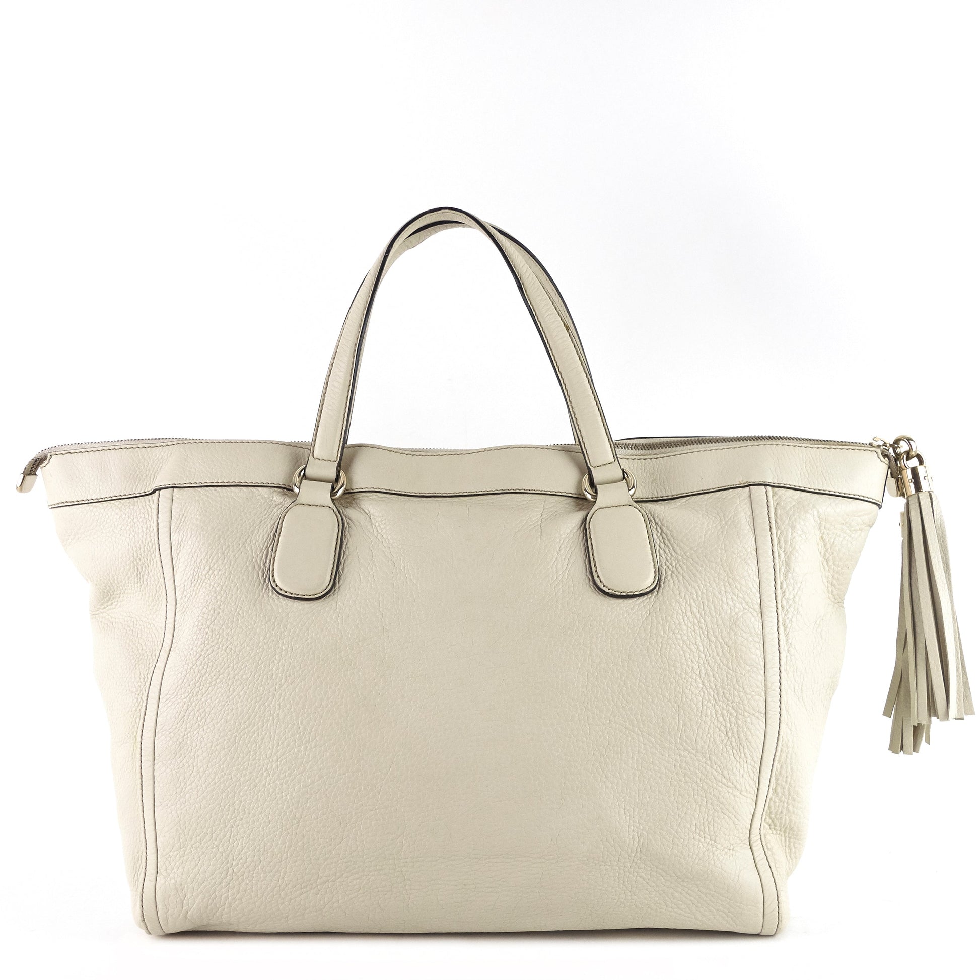 Gucci Soho Working Tassels Tote Bag Leather Large