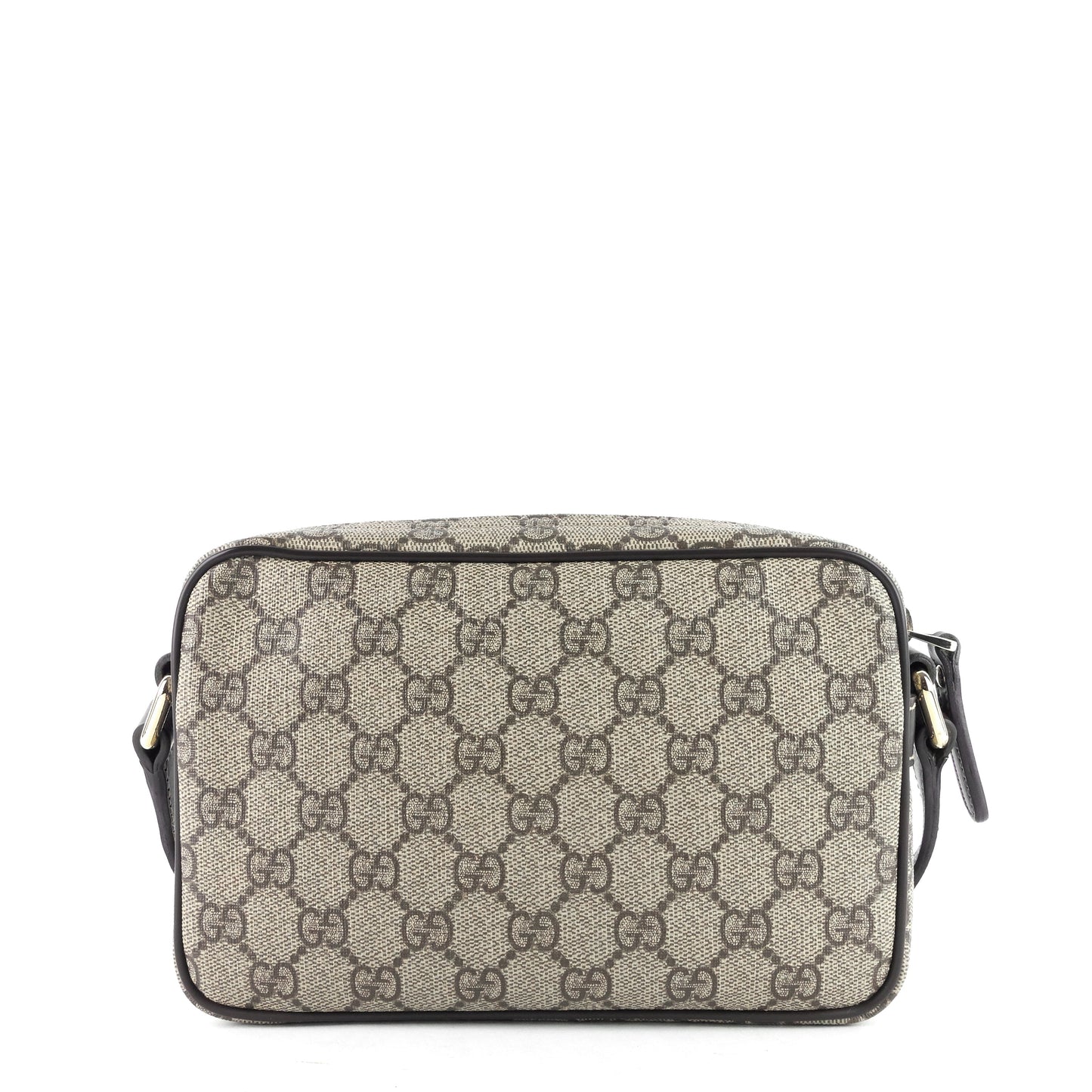 Gucci Front Zip Supreme Camera Bag Canvas Travel Bag