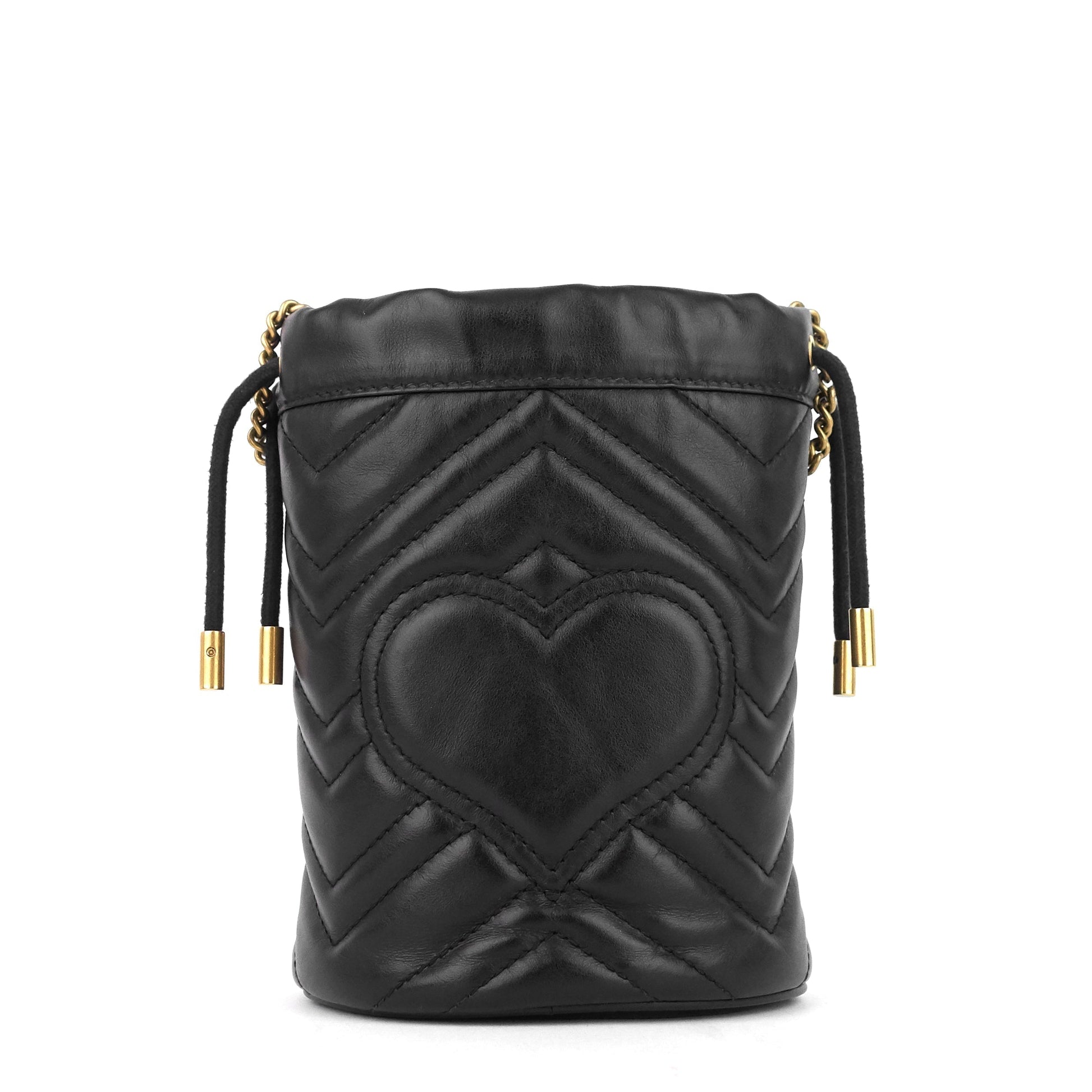 Gucci Marmont Bag Leather Mini Bucket Bag