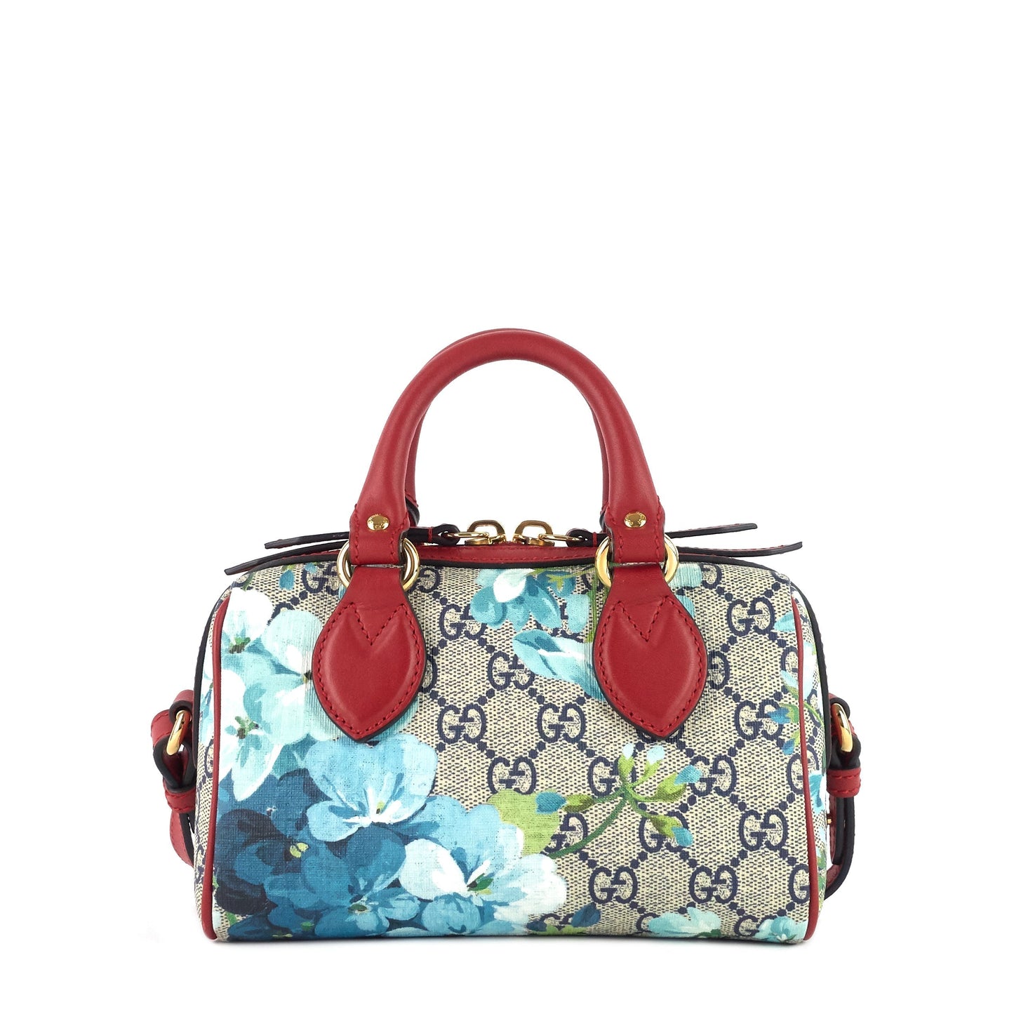 Gucci Convertible Boston Nano Blooms Supreme Bag Canvas Travel Bag