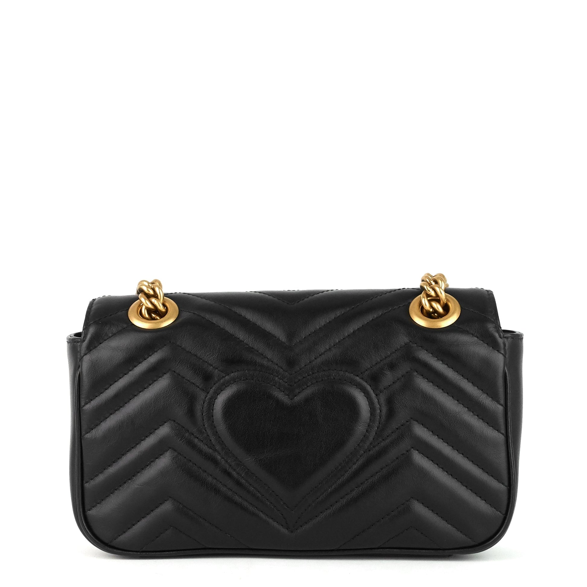 Gucci Marmont Chevron Bag Leather Mini Shoulder Bag
