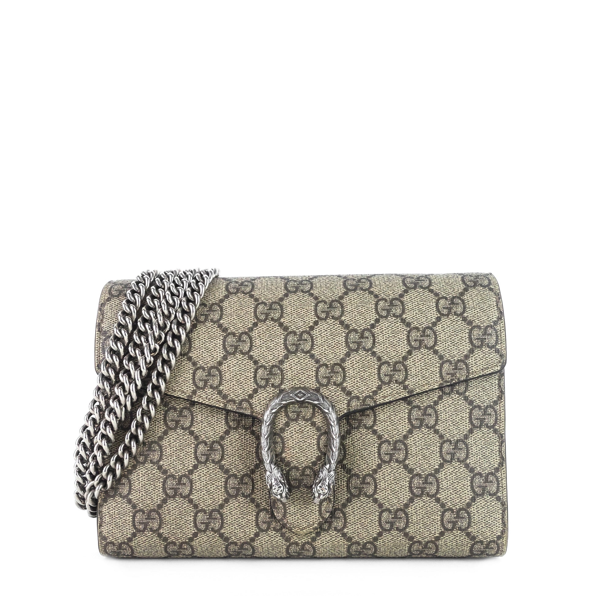 Gucci Dionysus Coated Wallet Bag Canvas Chain Crossbody Bag
