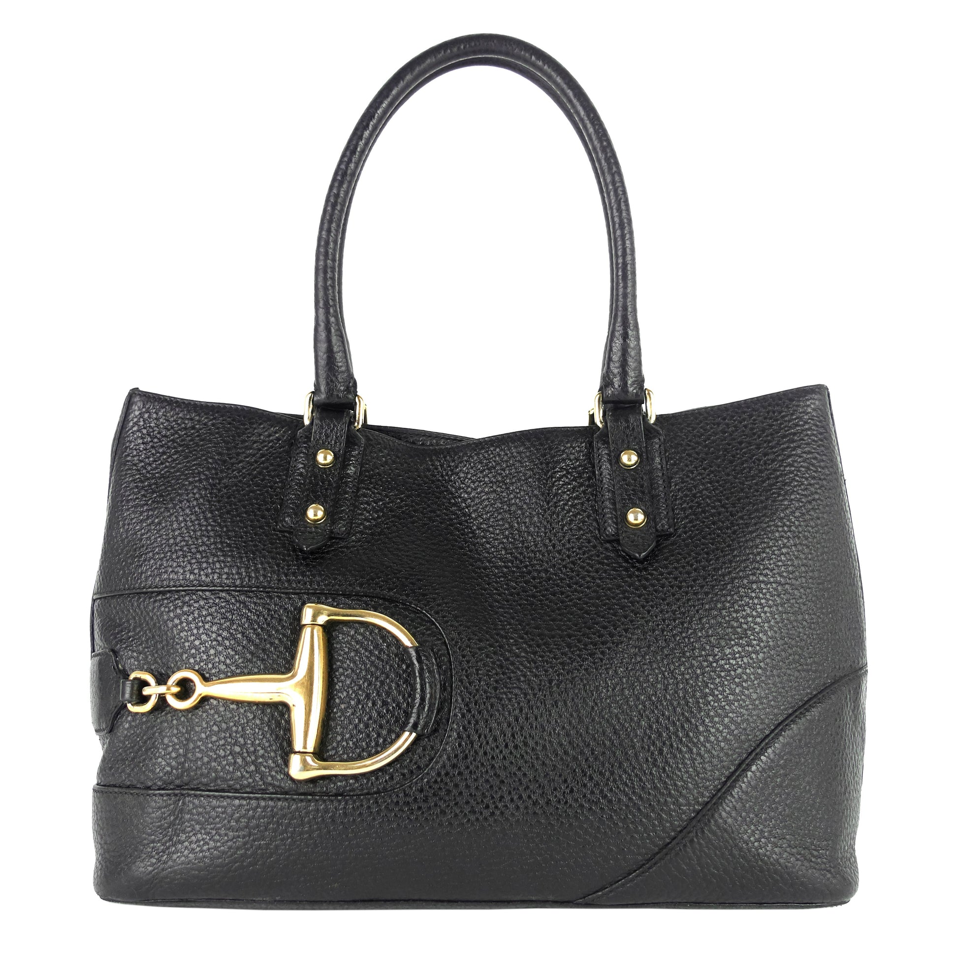 Gucci Half Horsebit Hasler Bag Leather Tote Bag