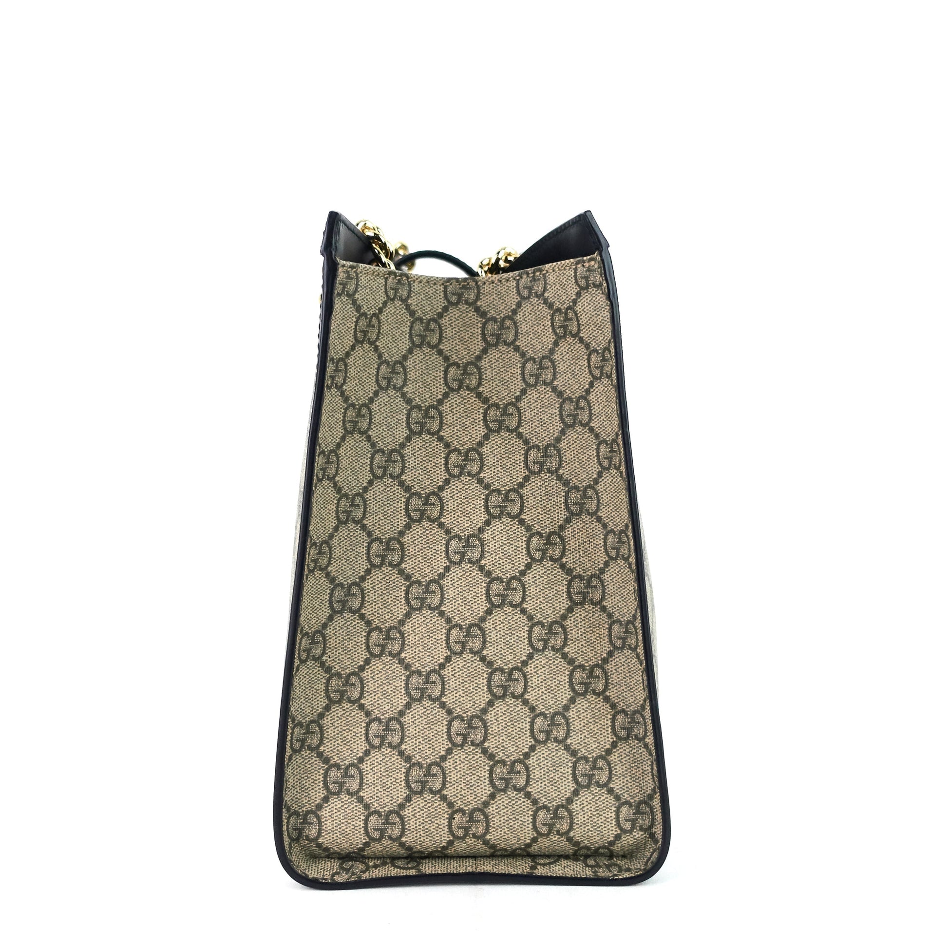 Gucci Supreme Padlock Shoulder Bag Canvas Medium