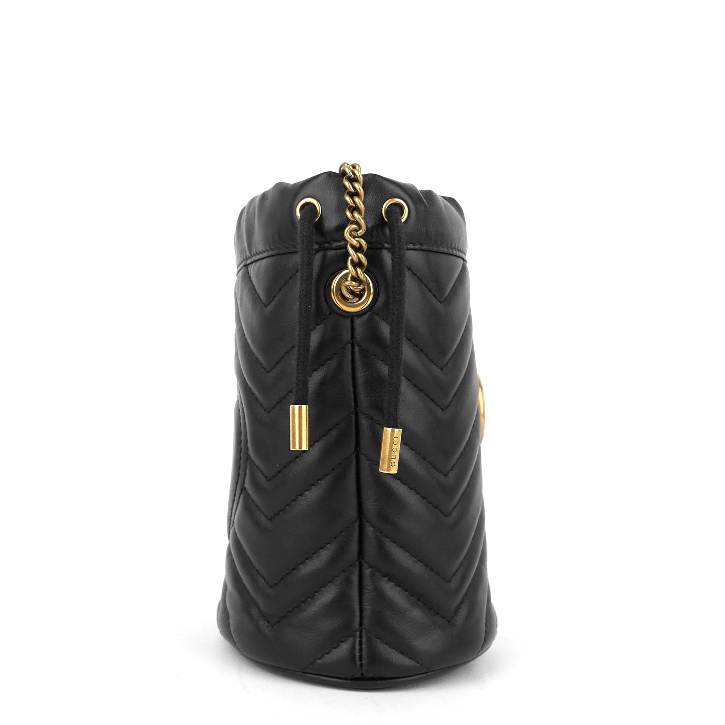 Gucci Marmont Bag Leather Mini Bucket Bag