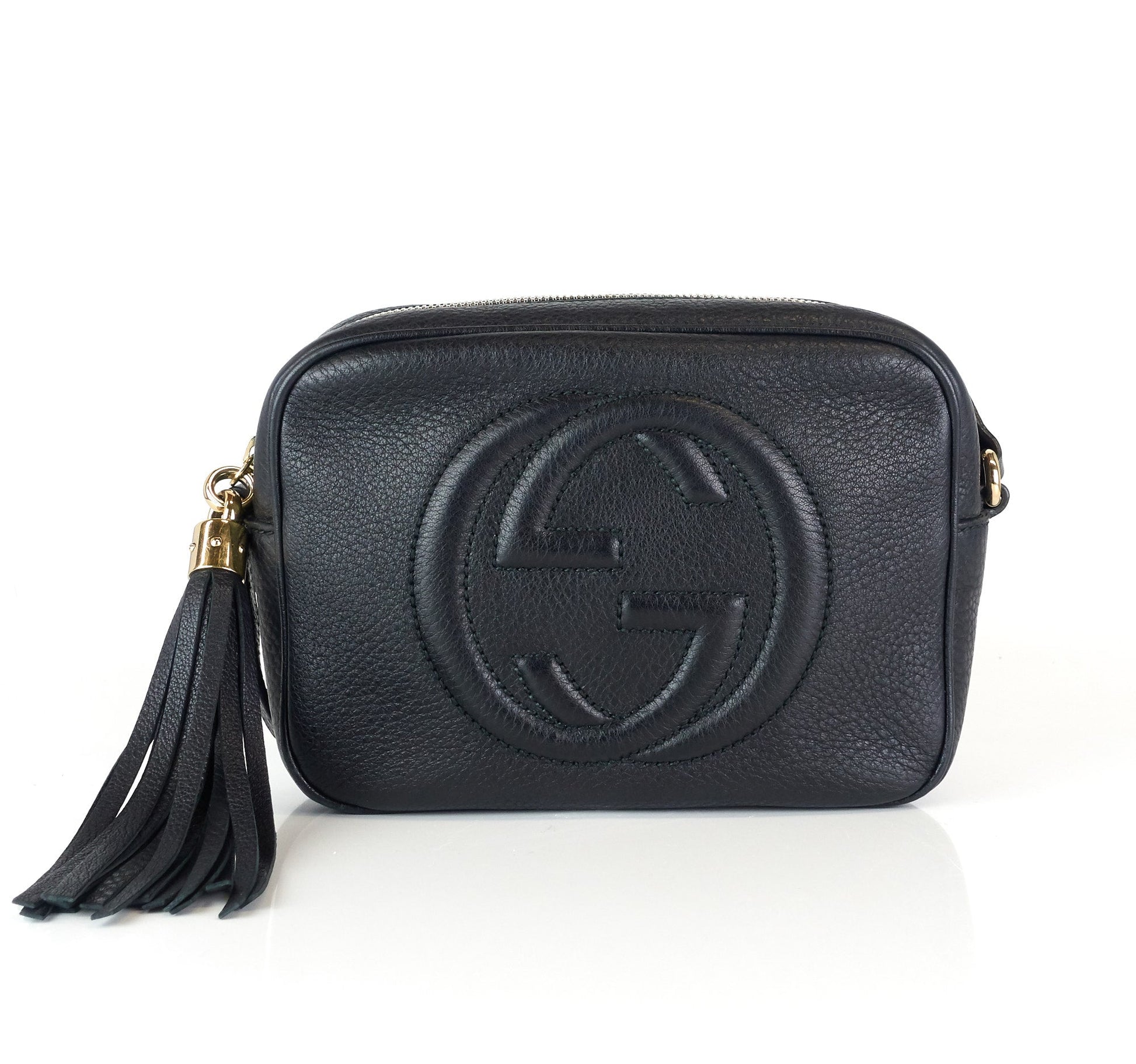 Gucci Soho Disco Calf Crossbody Bag Leather Small Bag Oc601