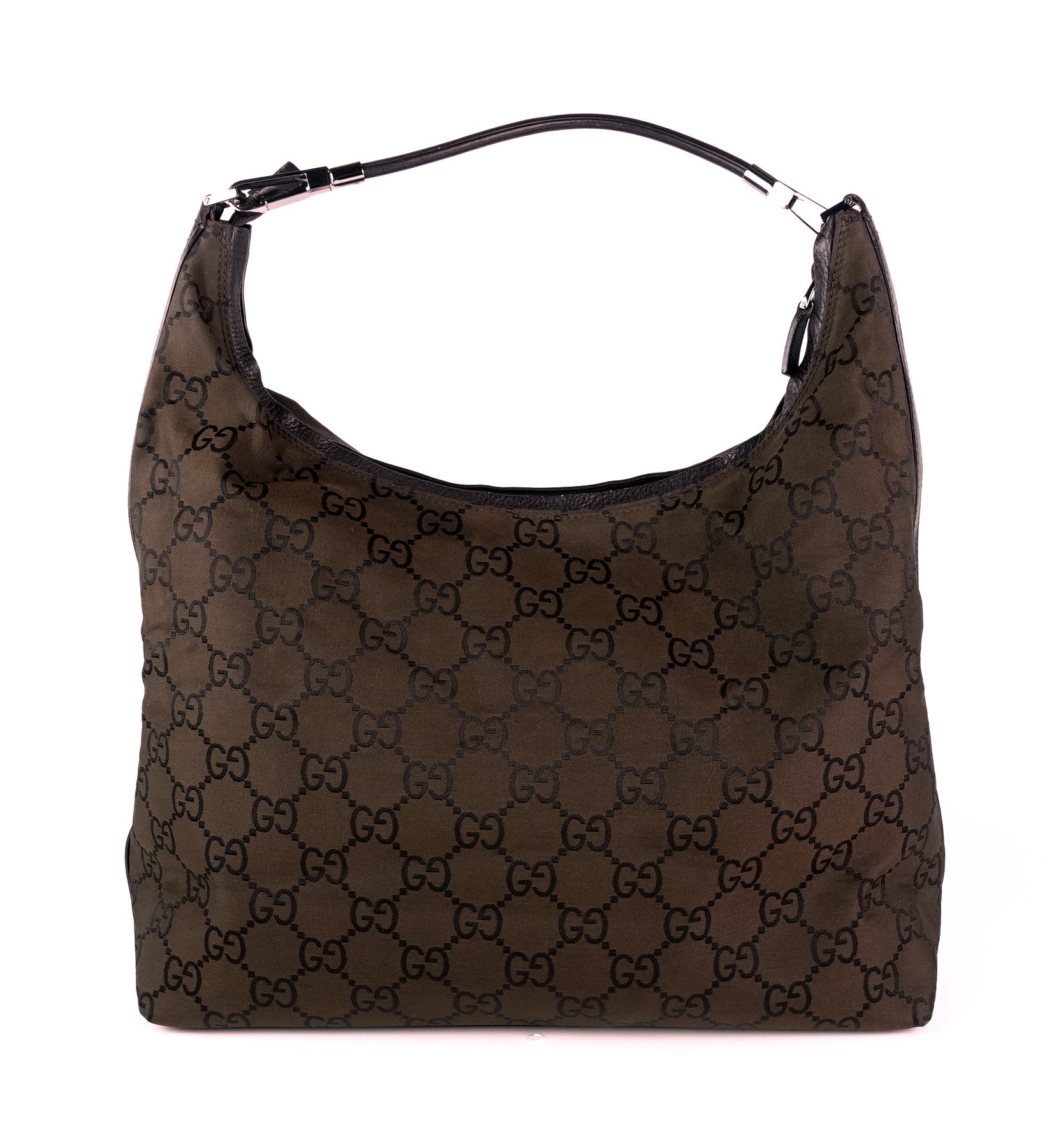 Gucci Hobo Bag Nylon Monogram Travel Bag