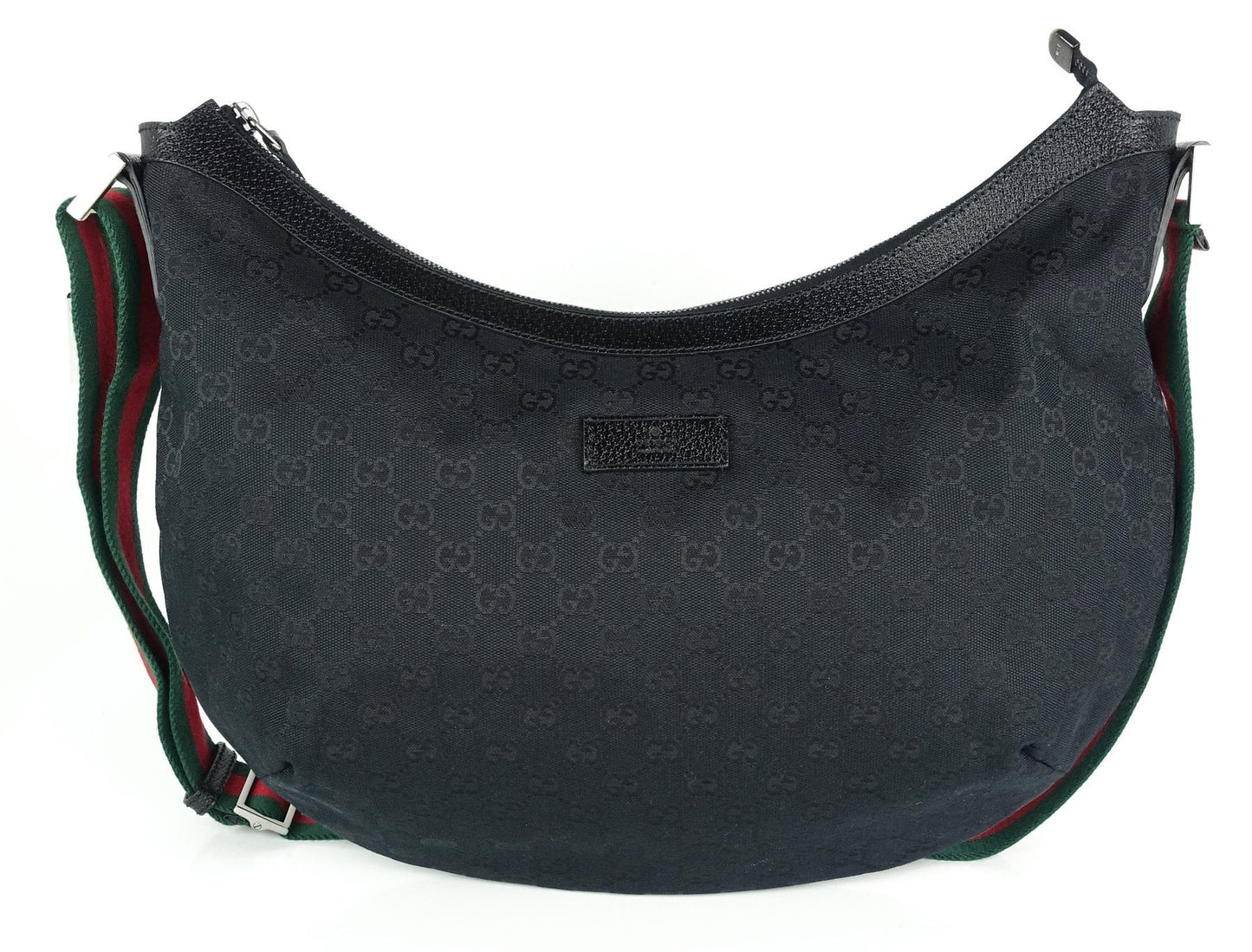 Gucci Web Strap Messenger Bag Canvas Monogram Travel Bag