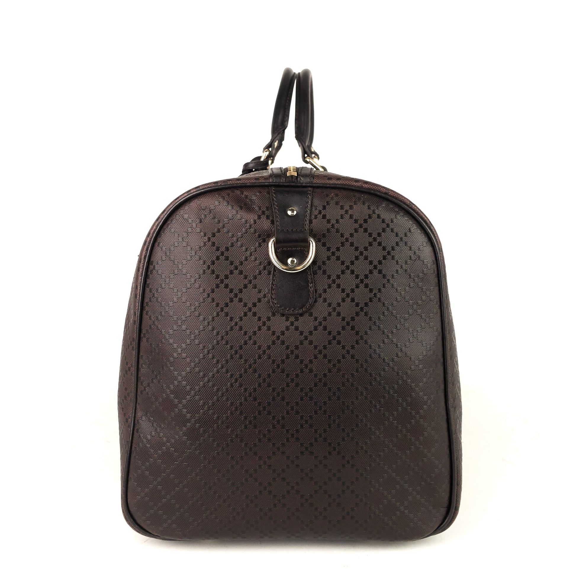 Gucci Bright Diamante Carry On Duffle Bag Leather Travel Bag