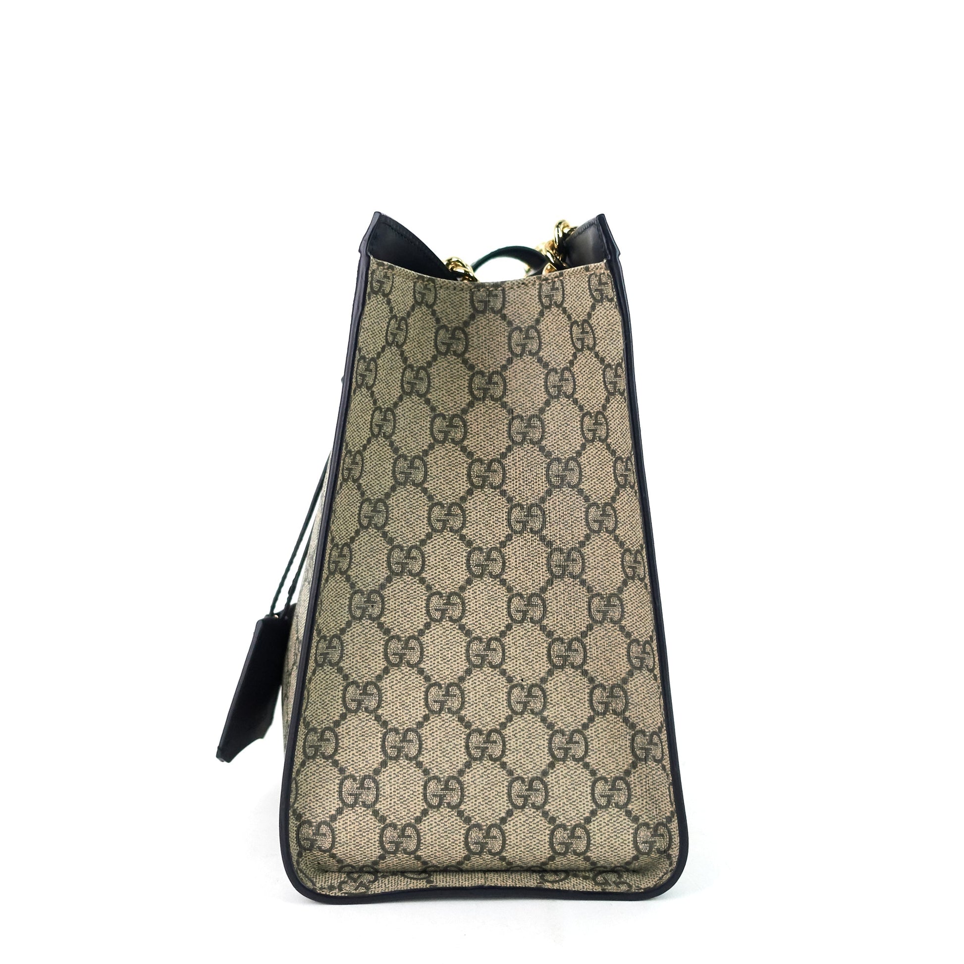 Gucci Supreme Padlock Shoulder Bag Canvas Medium