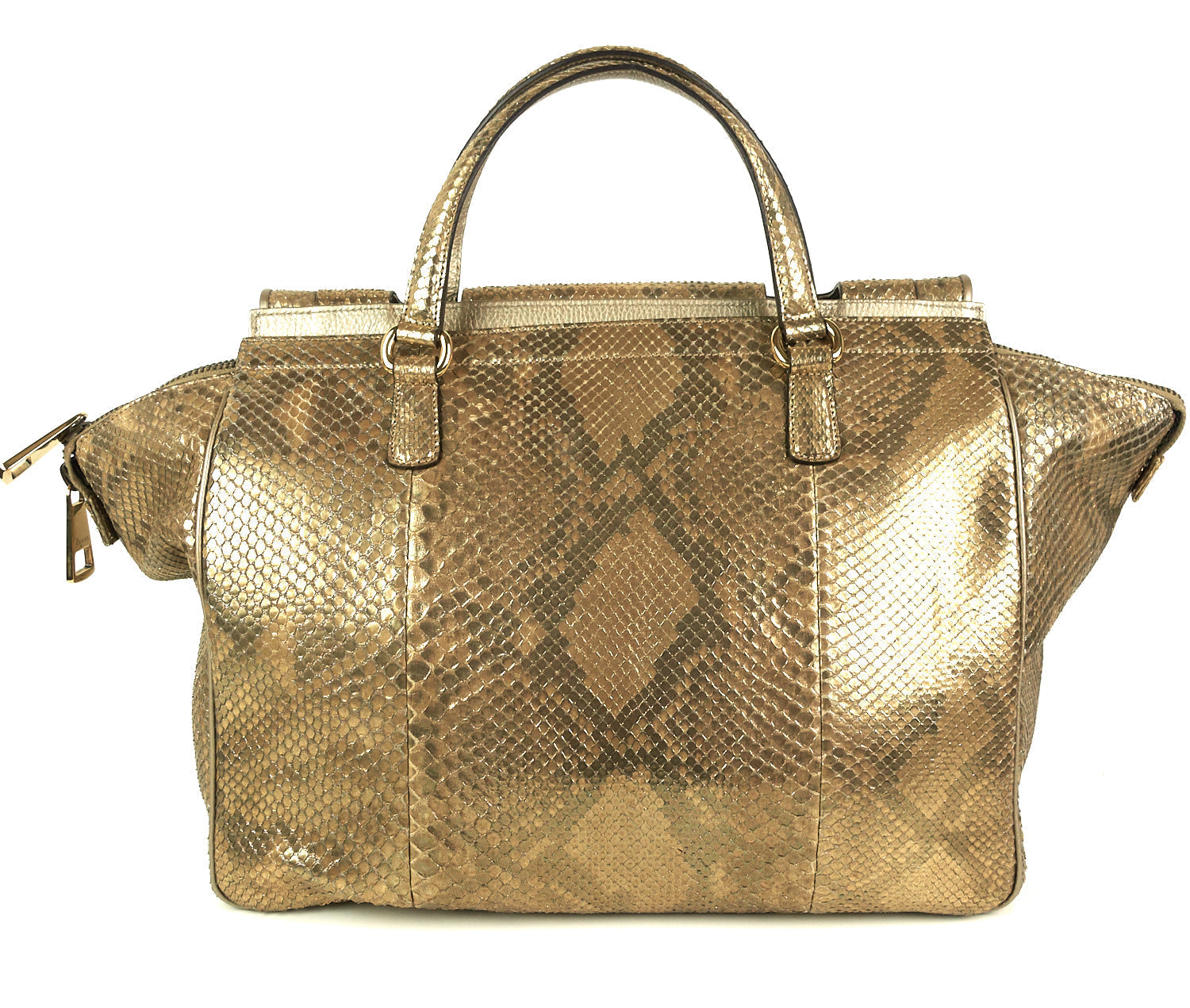 Gucci Python Skin Bag Medium Travel Bag