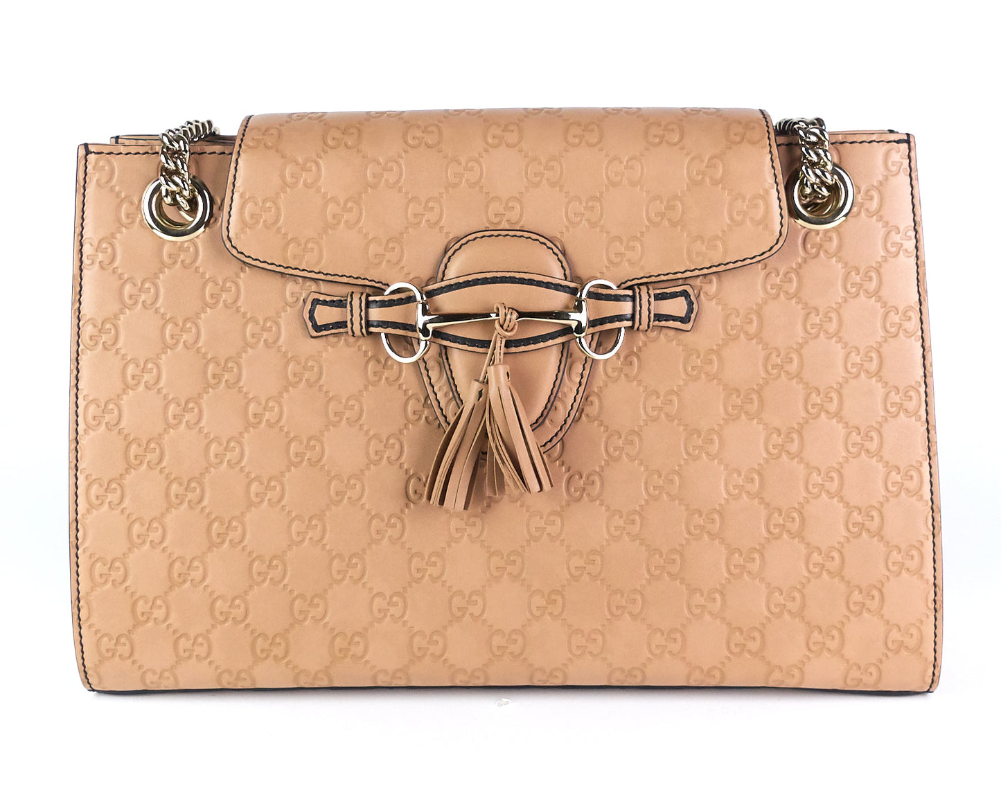 Gucci Emily ssima Bag Leather Large Shoulder Bag