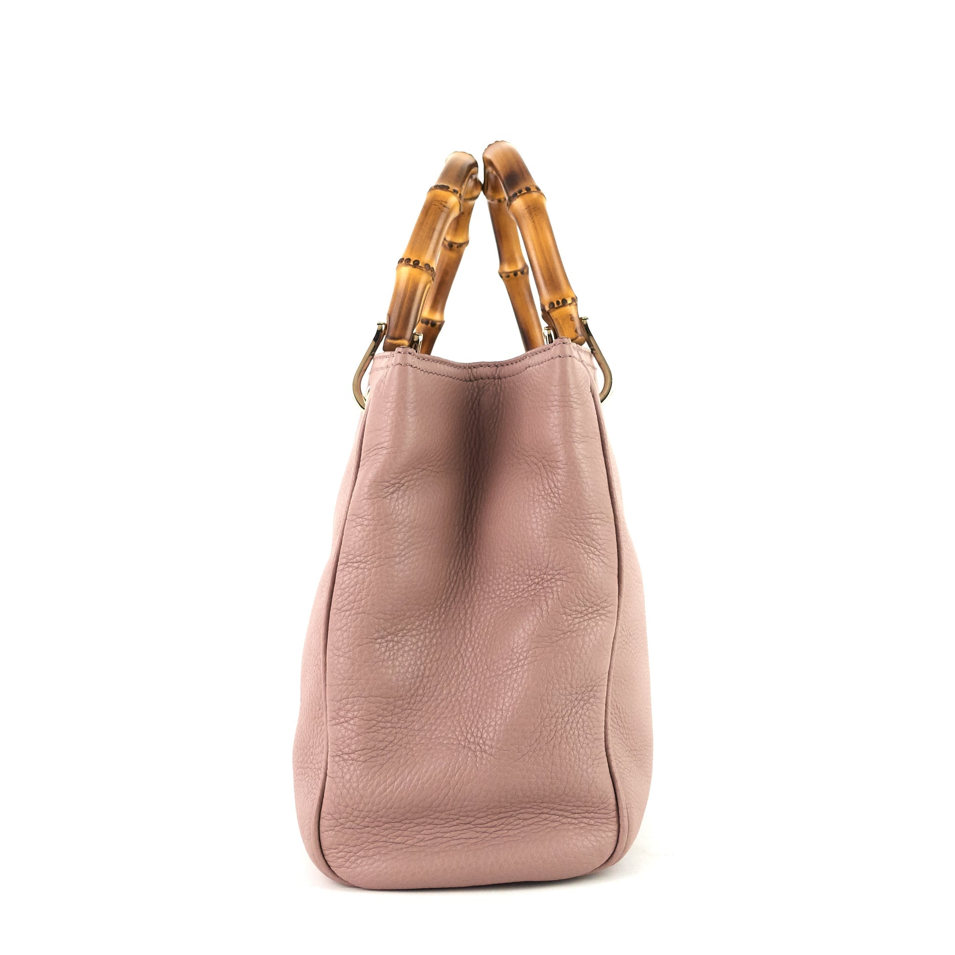 Gucci Bamboo Shopper Calfskin Tote Bag Small