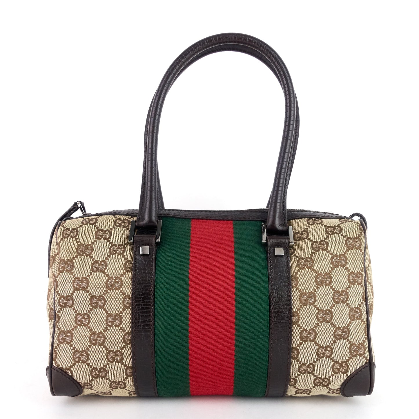Gucci Boston Bag Canvas Small Travel Bag