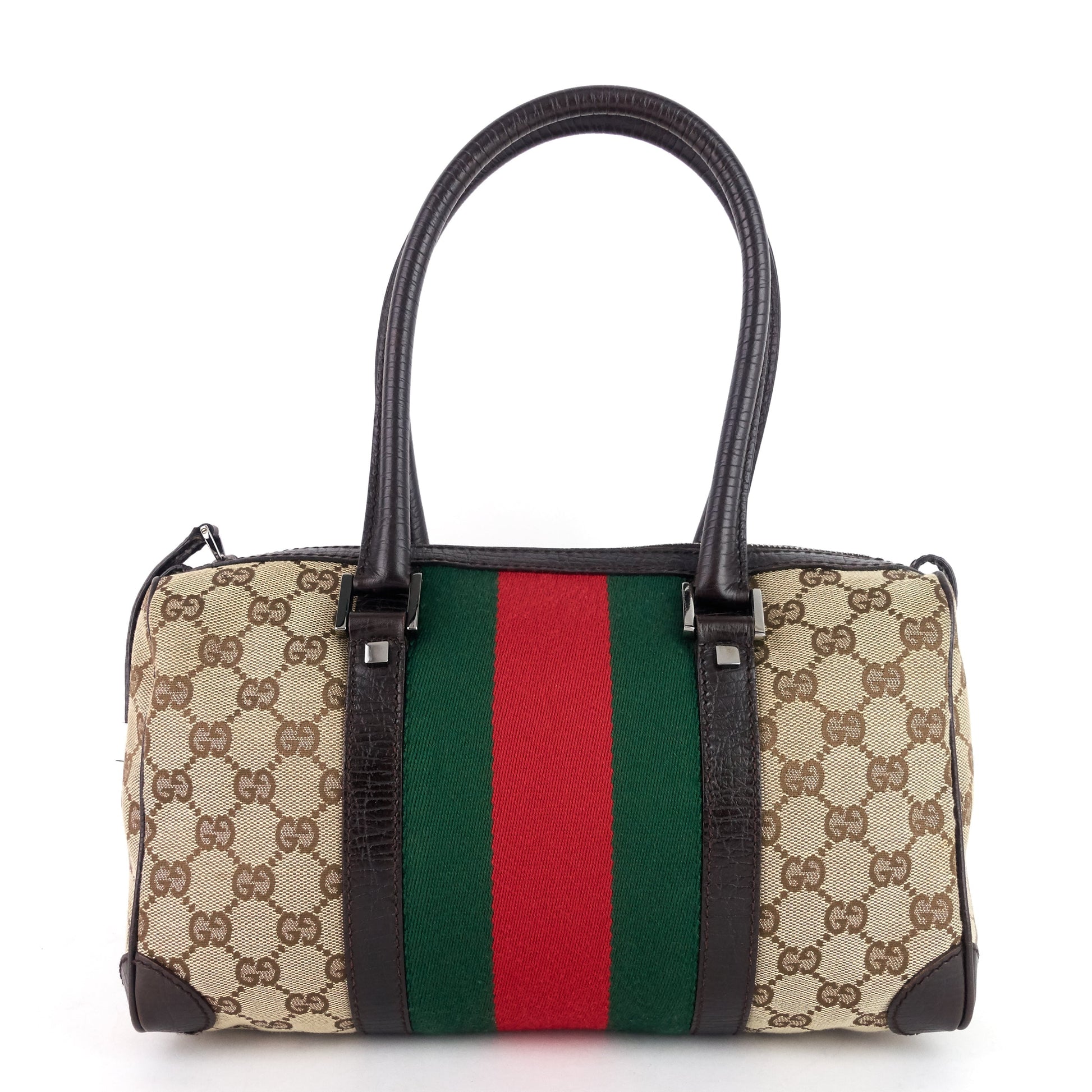 Gucci Boston Bag Canvas Small Travel Bag