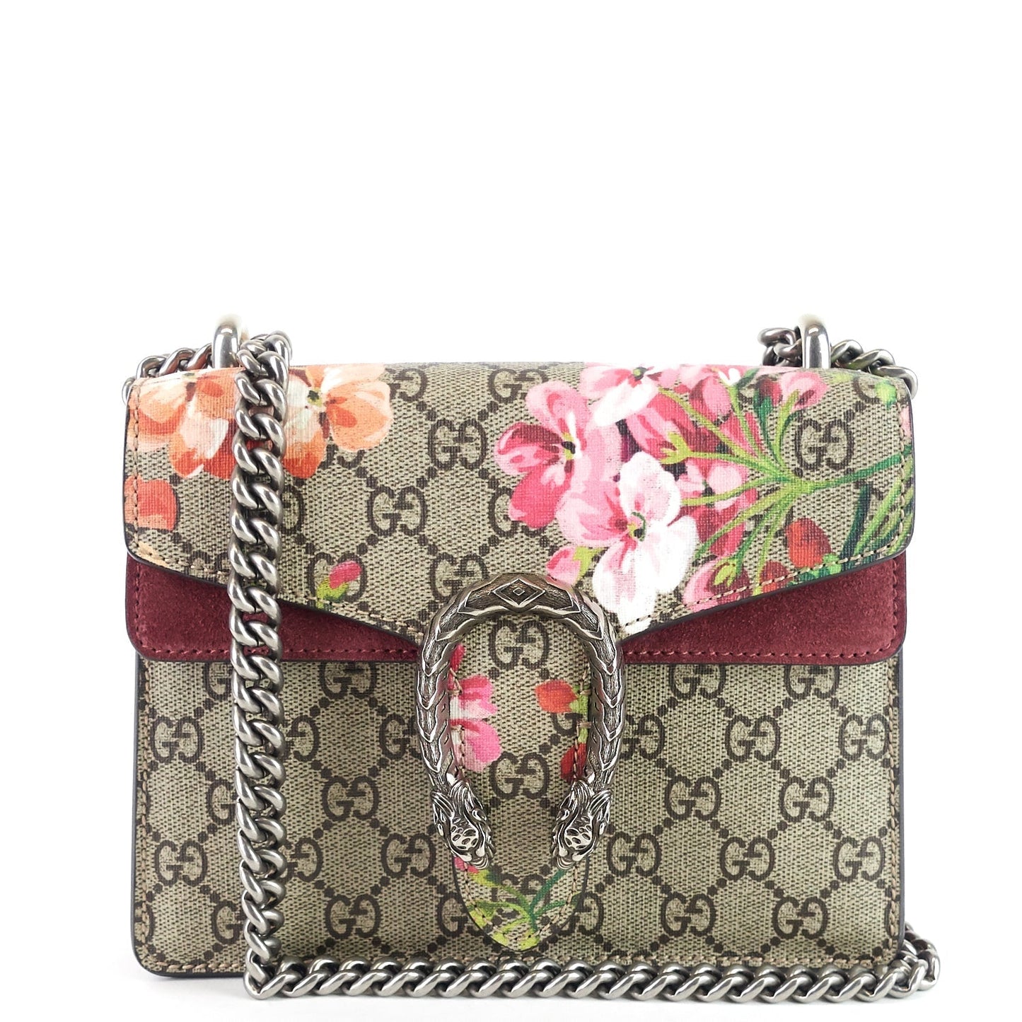 Gucci Dionysus Supreme Floral Print Bag Canvas Monogram Crossbody Bag
