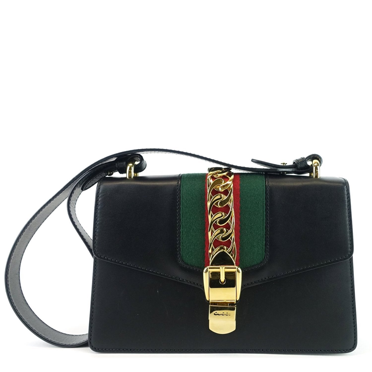 Gucci Sylvie Bag Leather Small Shoulder Bag