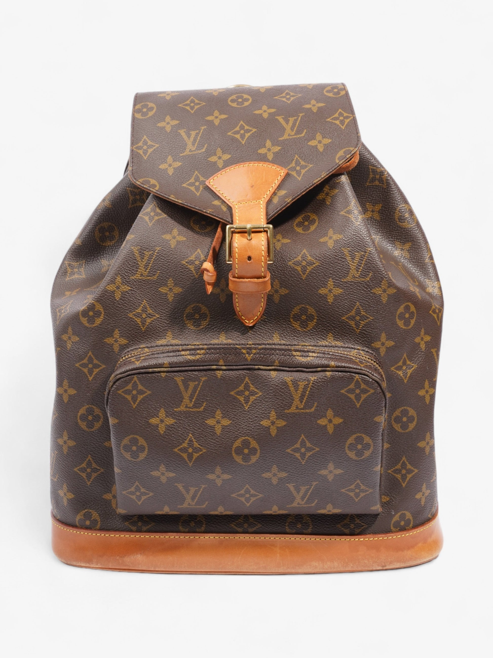 Louis Vuitton Montsouris Backpack Coated Monogram Canvas Coated Canvas Beige Apparel