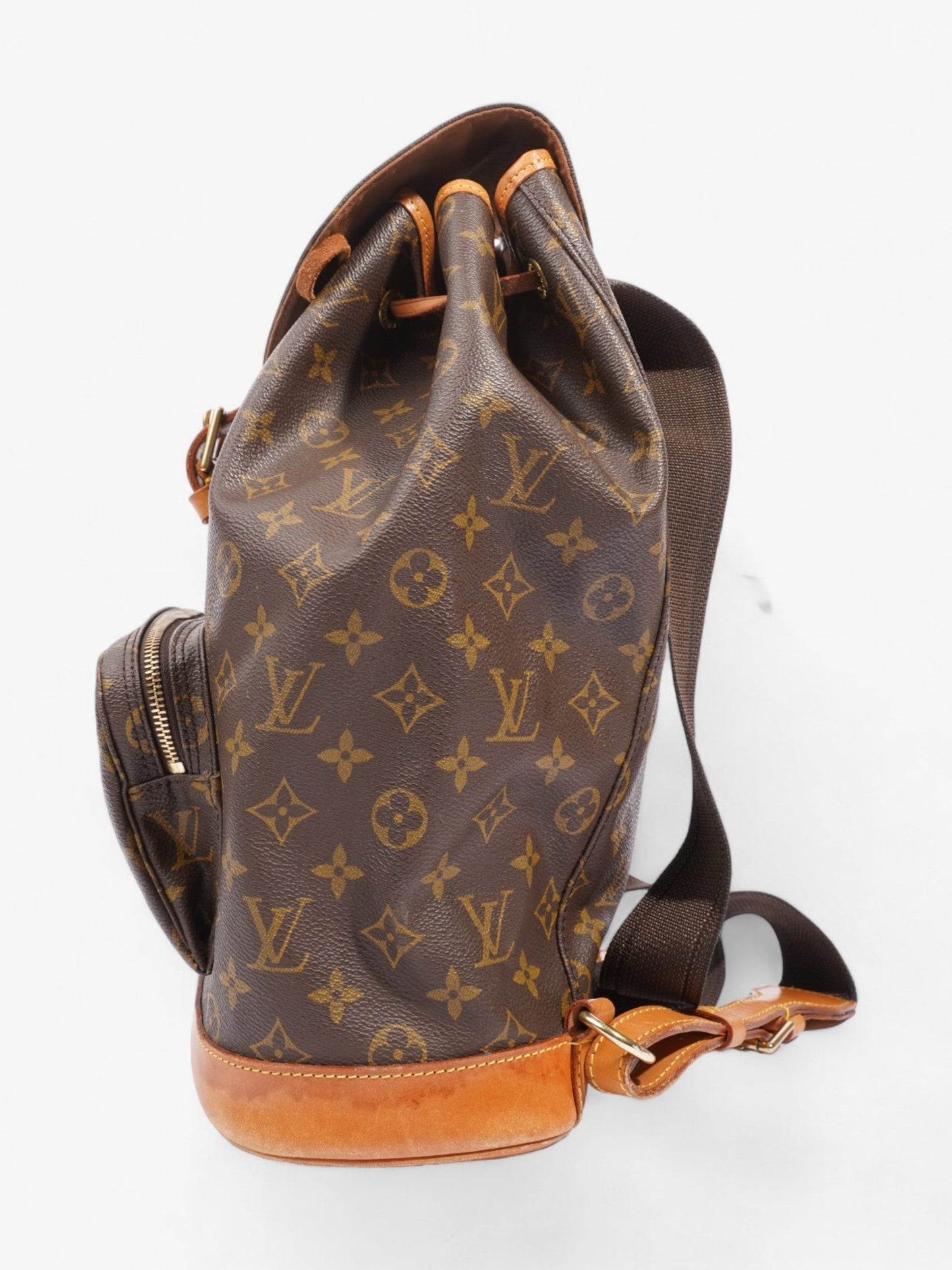 Louis Vuitton Montsouris Backpack Coated Monogram Canvas Coated Canvas Beige Apparel