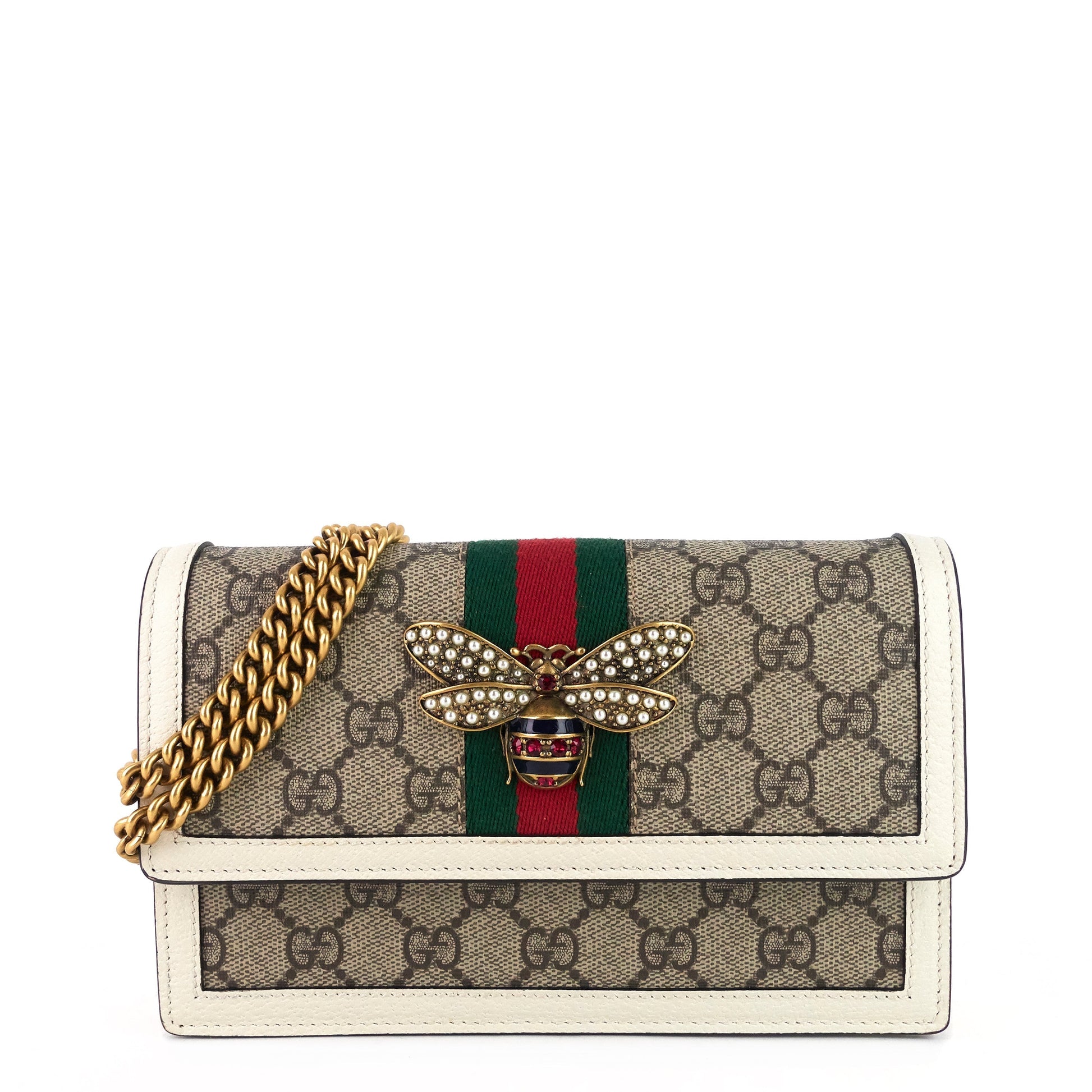 Gucci Queen Margaret Supreme Crossbody Bag Canvas Mini