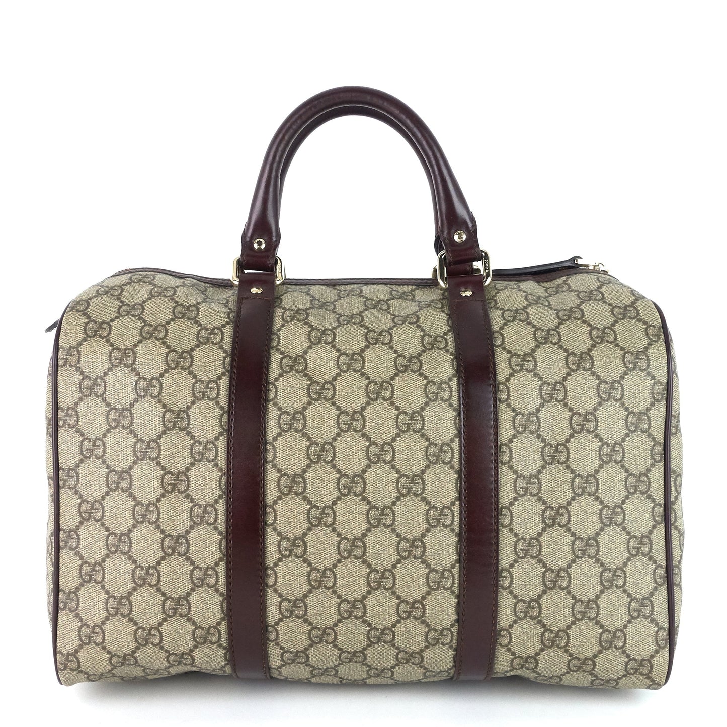 Gucci Joy Supreme Coated Boston Bag Canvas Monogram Travel Bag