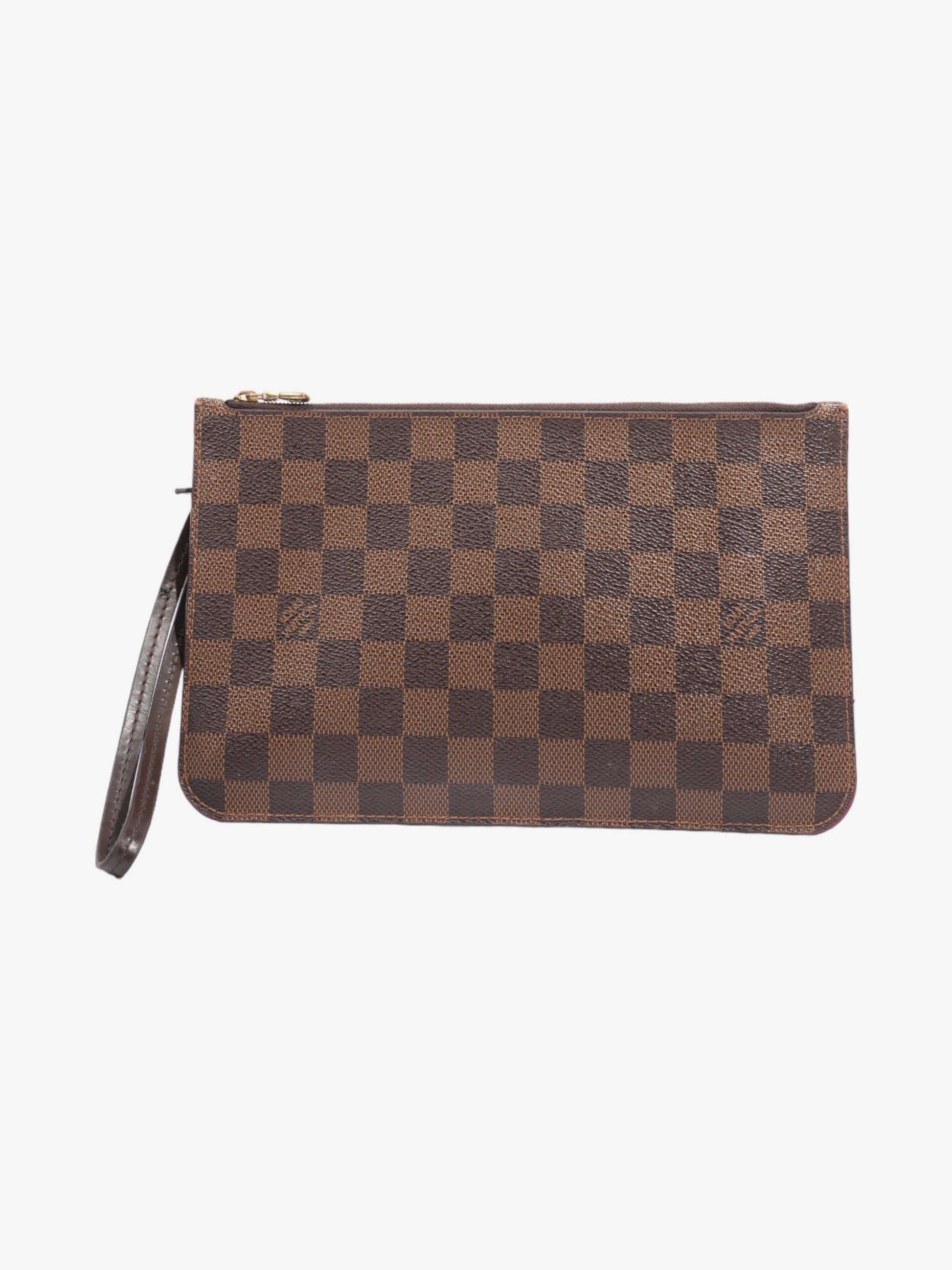 Louis Vuitton Neverful Pochette Ebene Coated Damier Canvas Coated Canvas Apparel Canvas 1