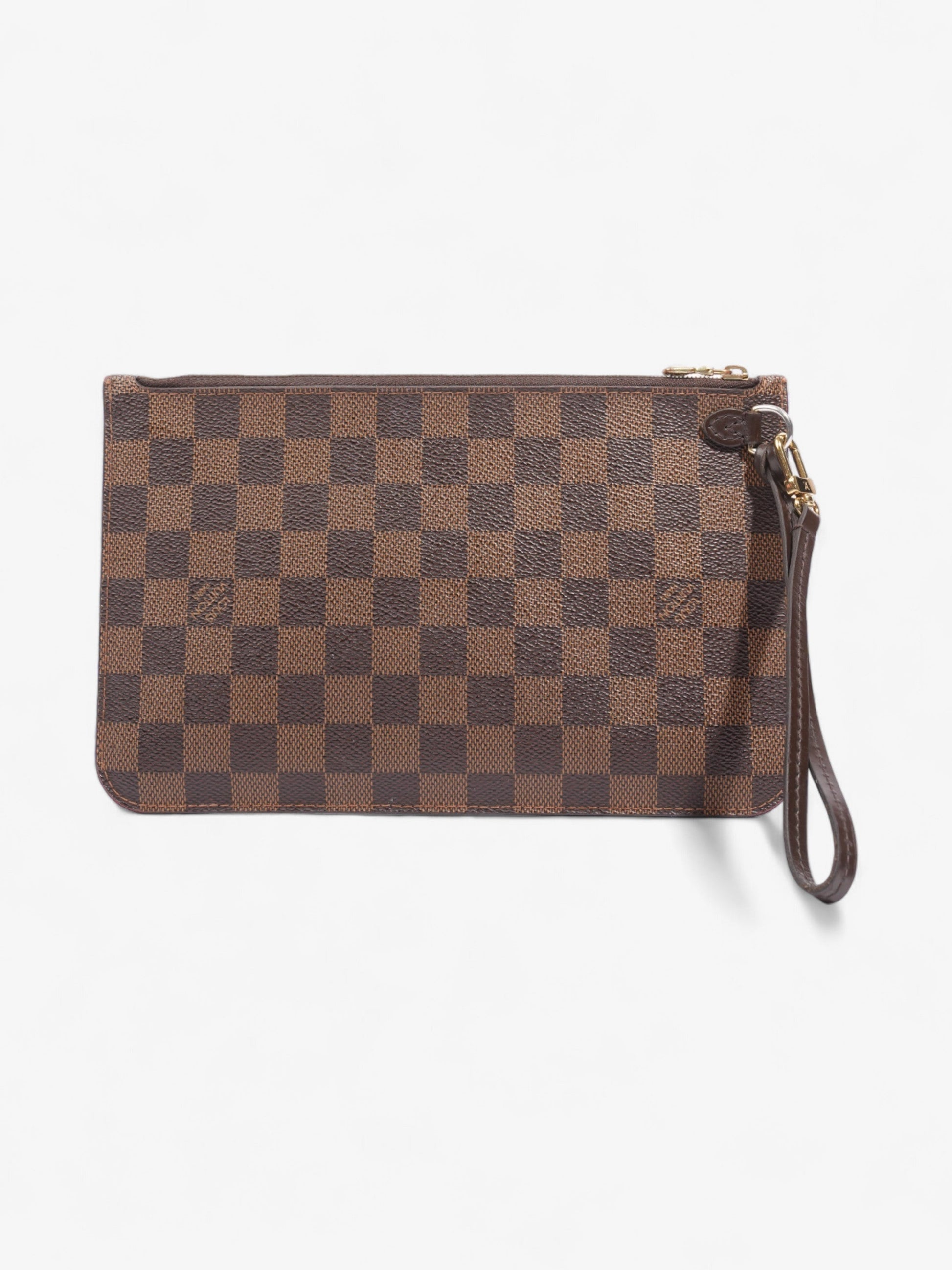 Louis Vuitton Neverful Pochette Ebene Coated Damier Canvas Coated Canvas Apparel Canvas 1