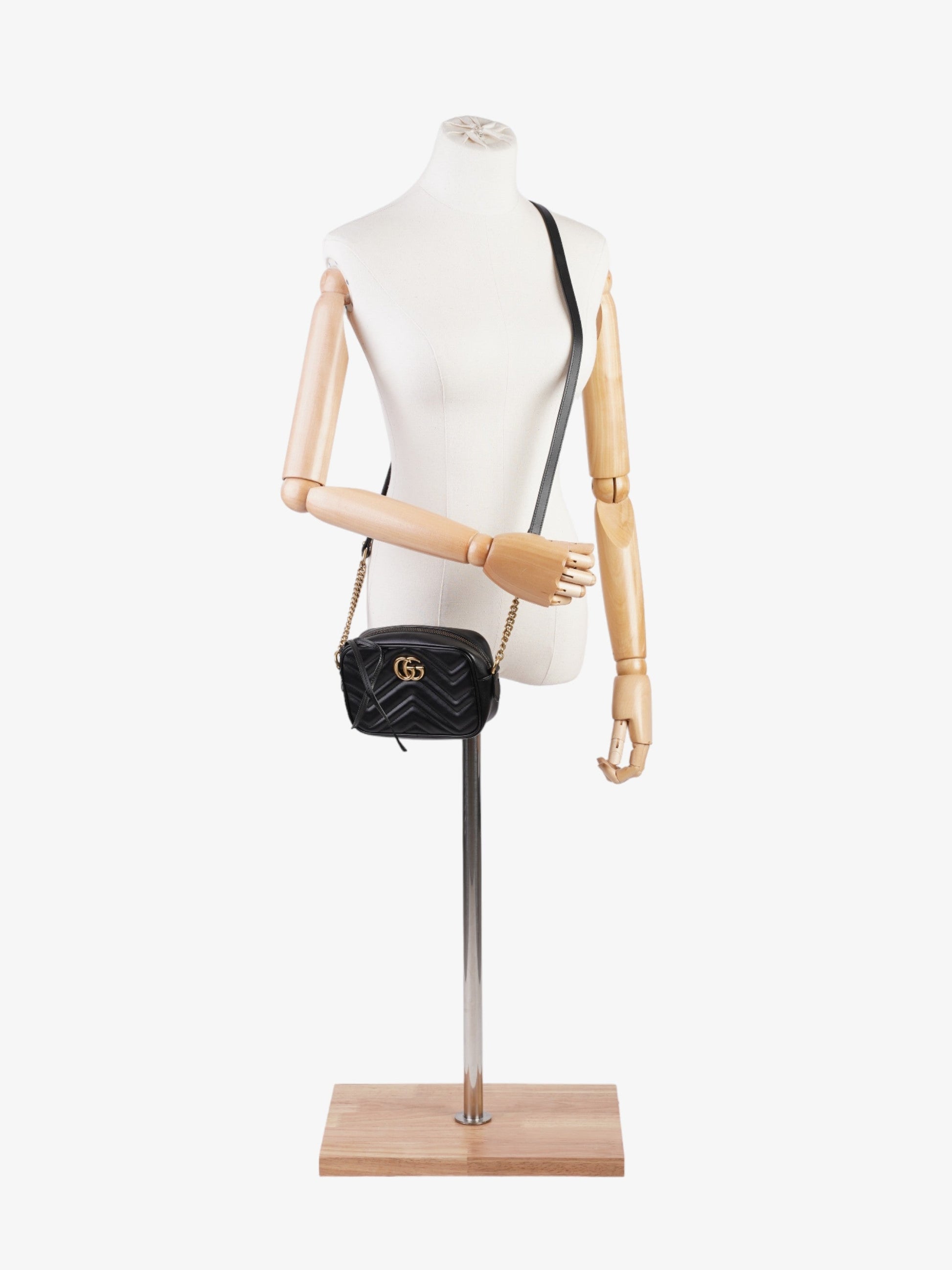 Gucci Marmont Mini Crossbody Bag Leather Matelasse 6
