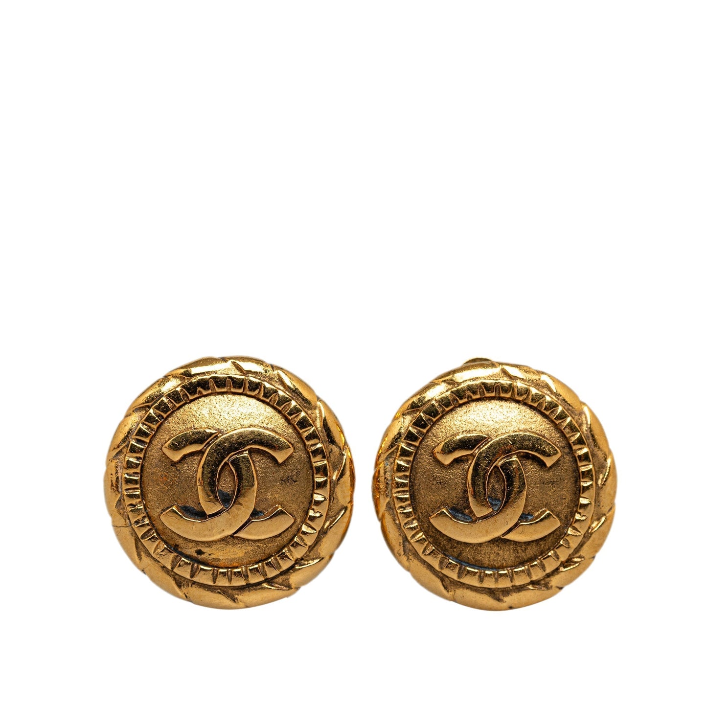 CHANEL CC Clip On Earrings Costume Earrings