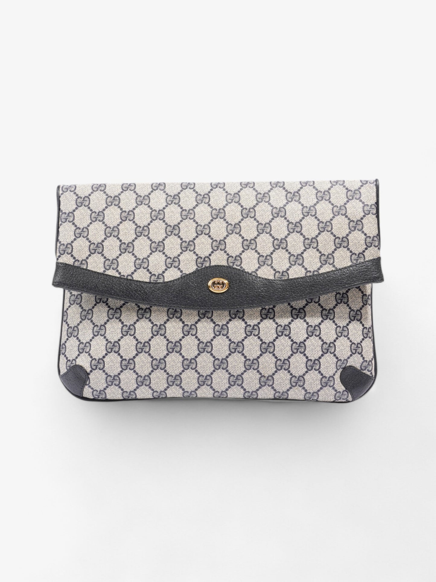 Gucci Clutch Supreme Canvas Black Clutch Bag